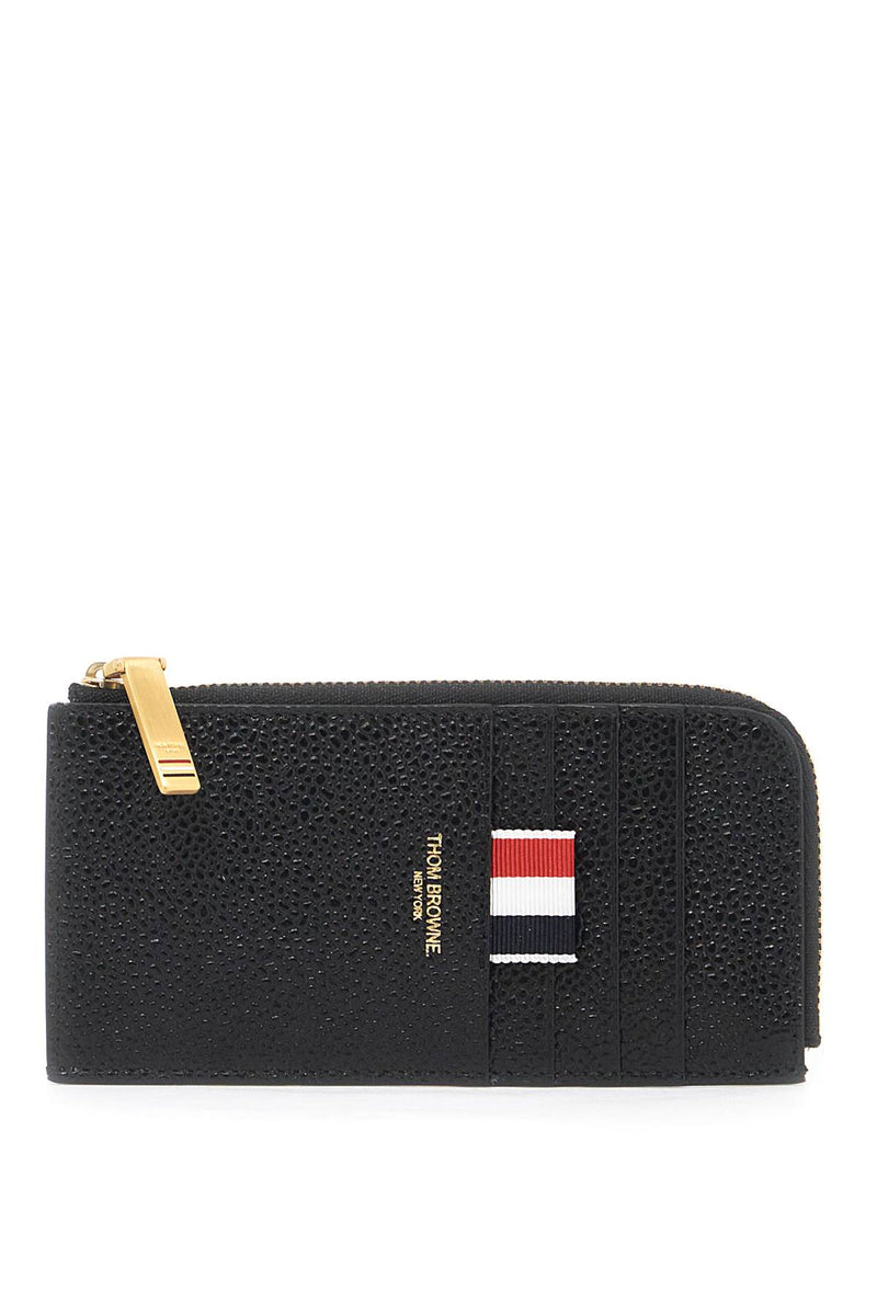 Thom Browne Pebble Grain Leather Cardholder Black