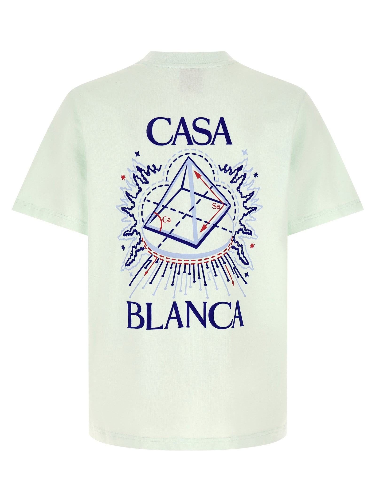 Casablanca Flocked 'Celestial Pyramid' Print T-Shirt