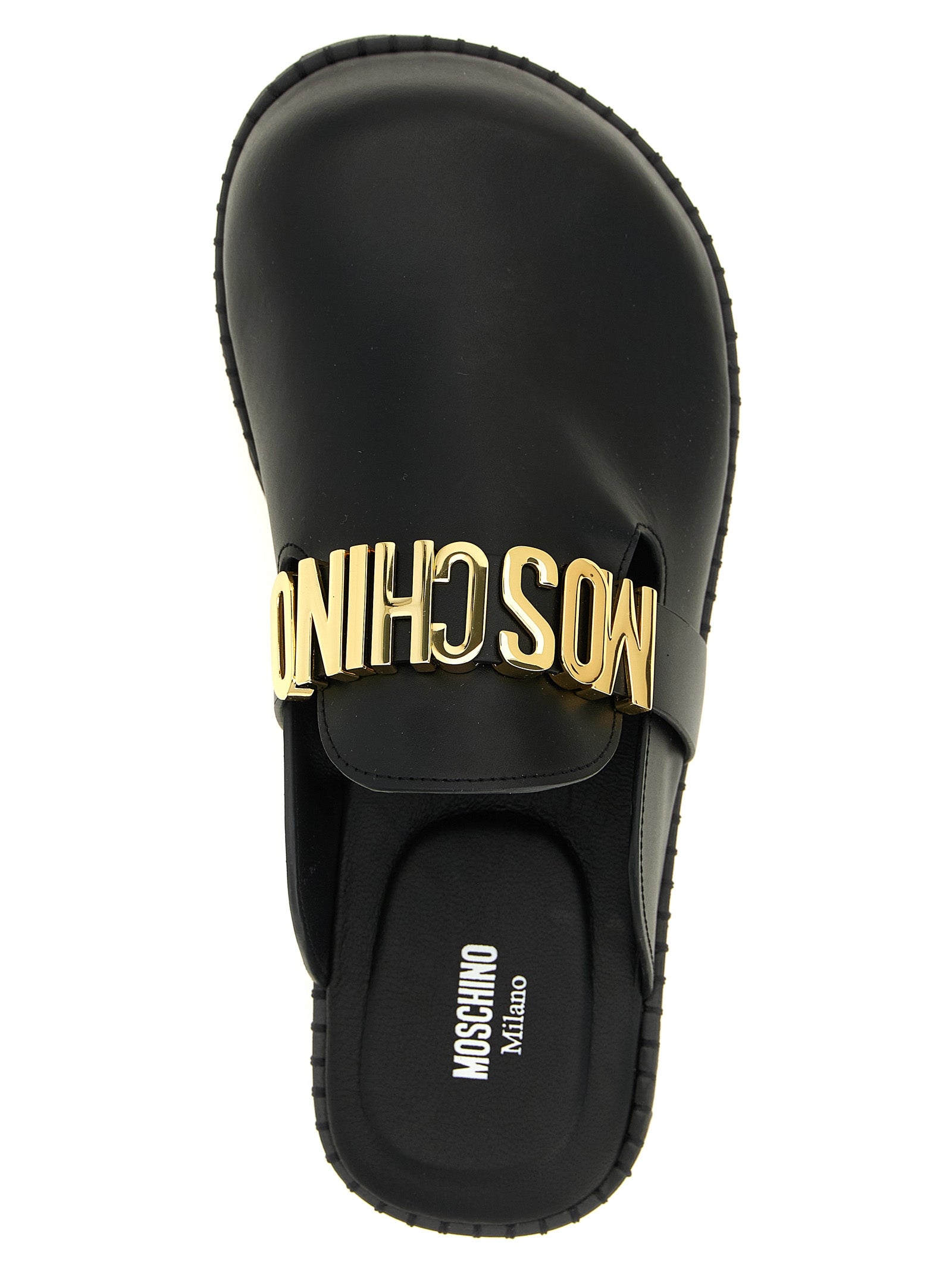 Moschino Leather Sabots