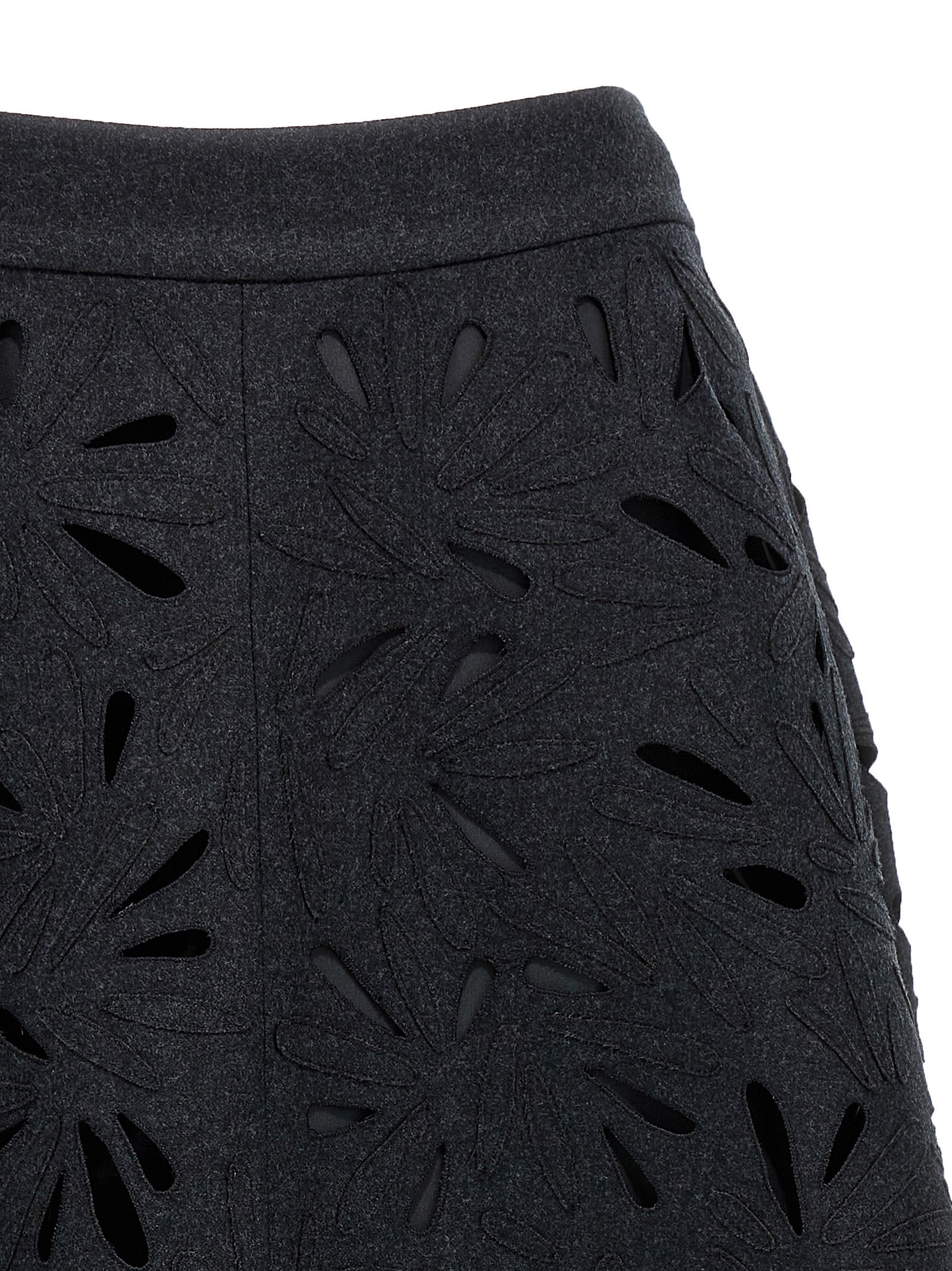 Brunello Cucinelli Openwork Embroidery Skirt