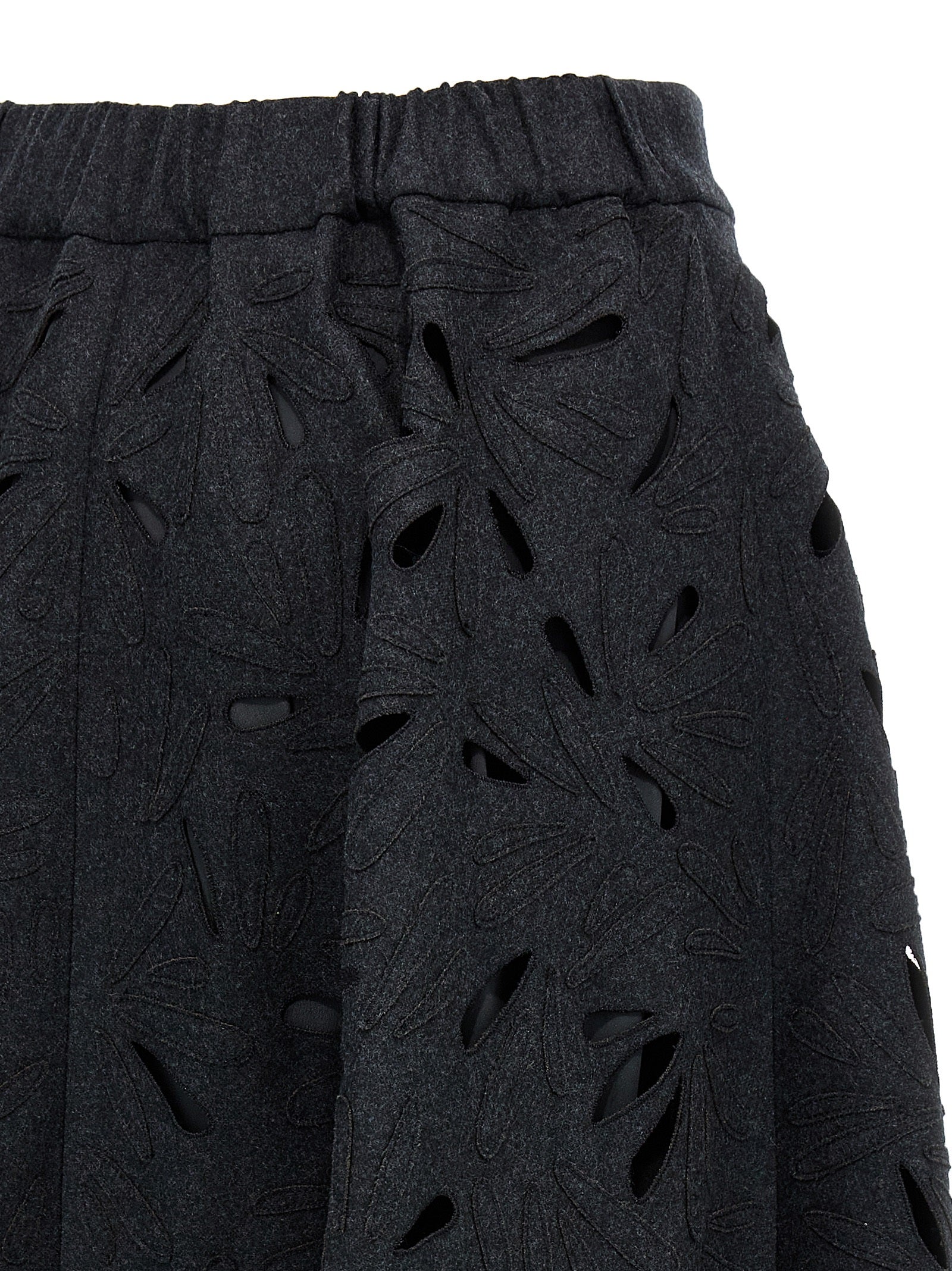 Brunello Cucinelli Openwork Embroidery Skirt