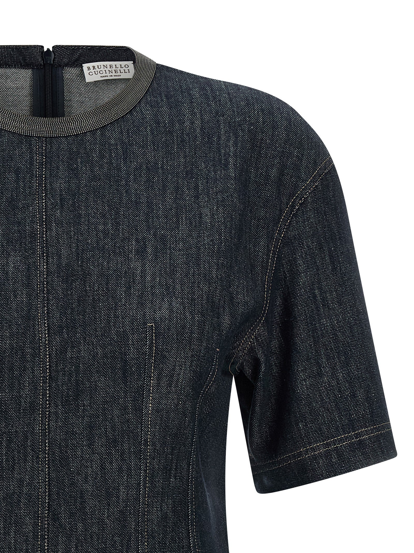 Brunello Cucinelli Monile Denim Dress