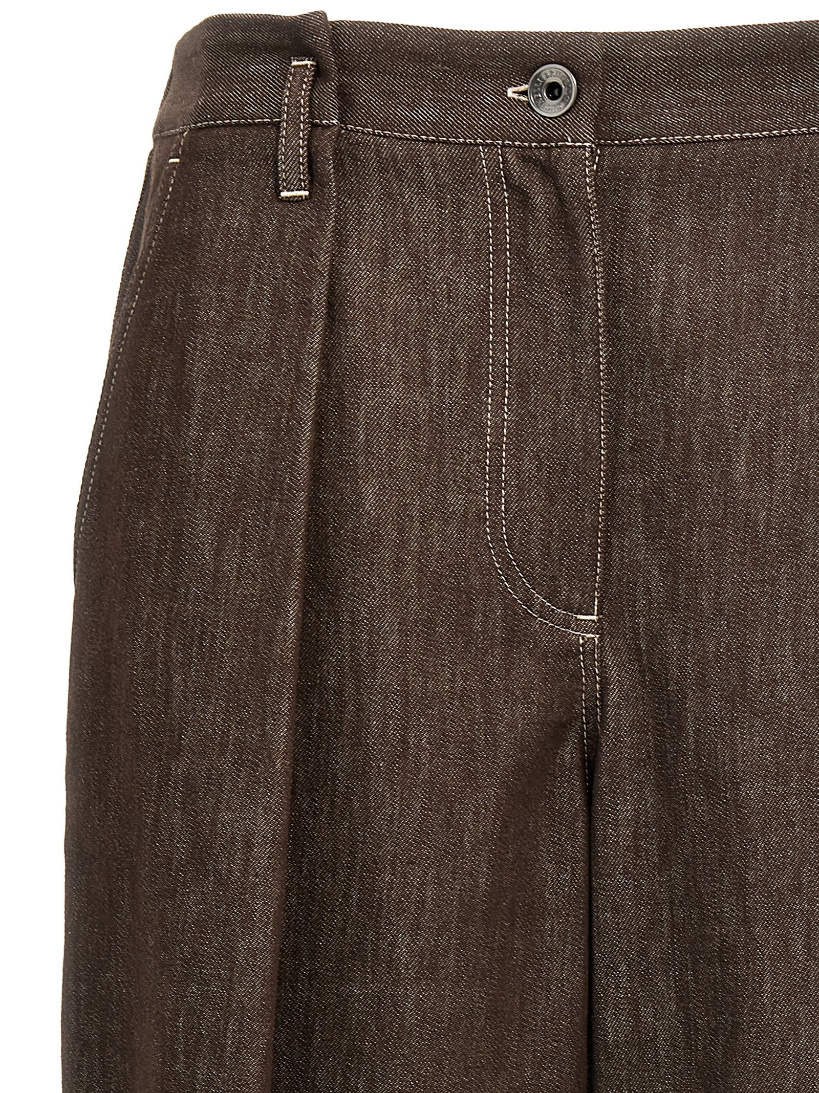 Brunello Cucinelli 'A-Line Pleated' Pants