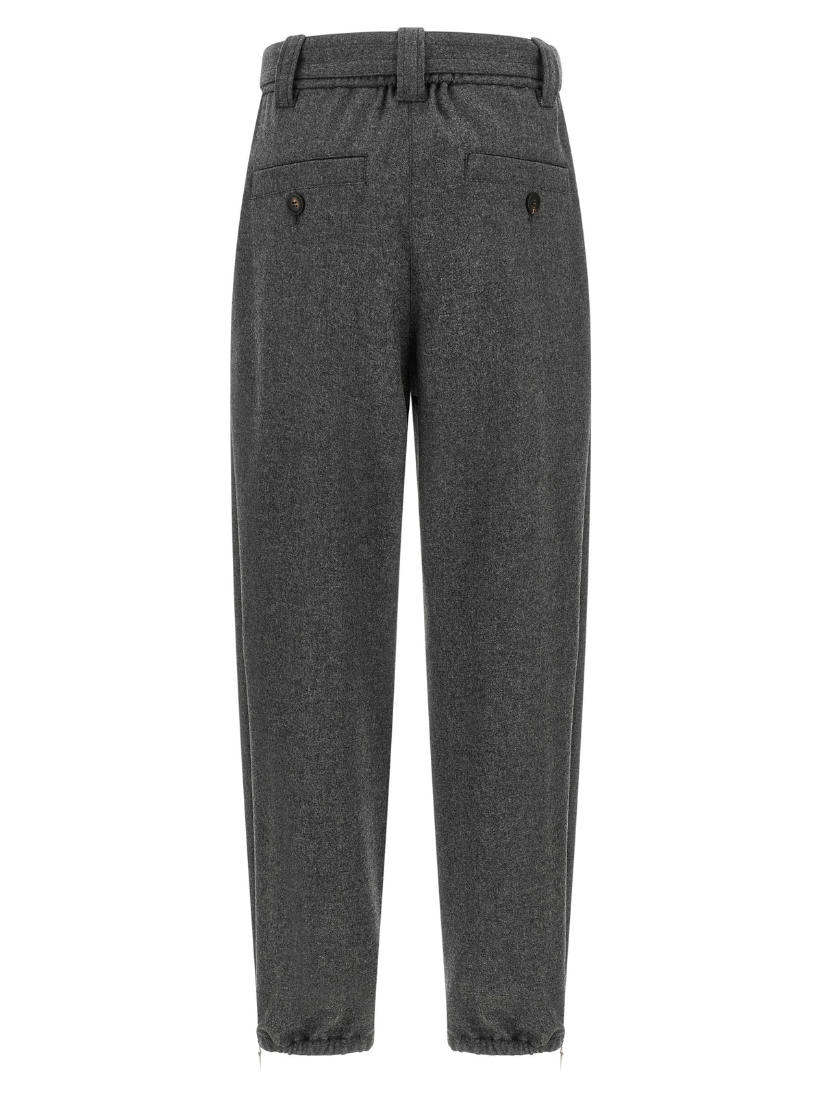 Brunello Cucinelli Grey 'Loose Cargo' Pants