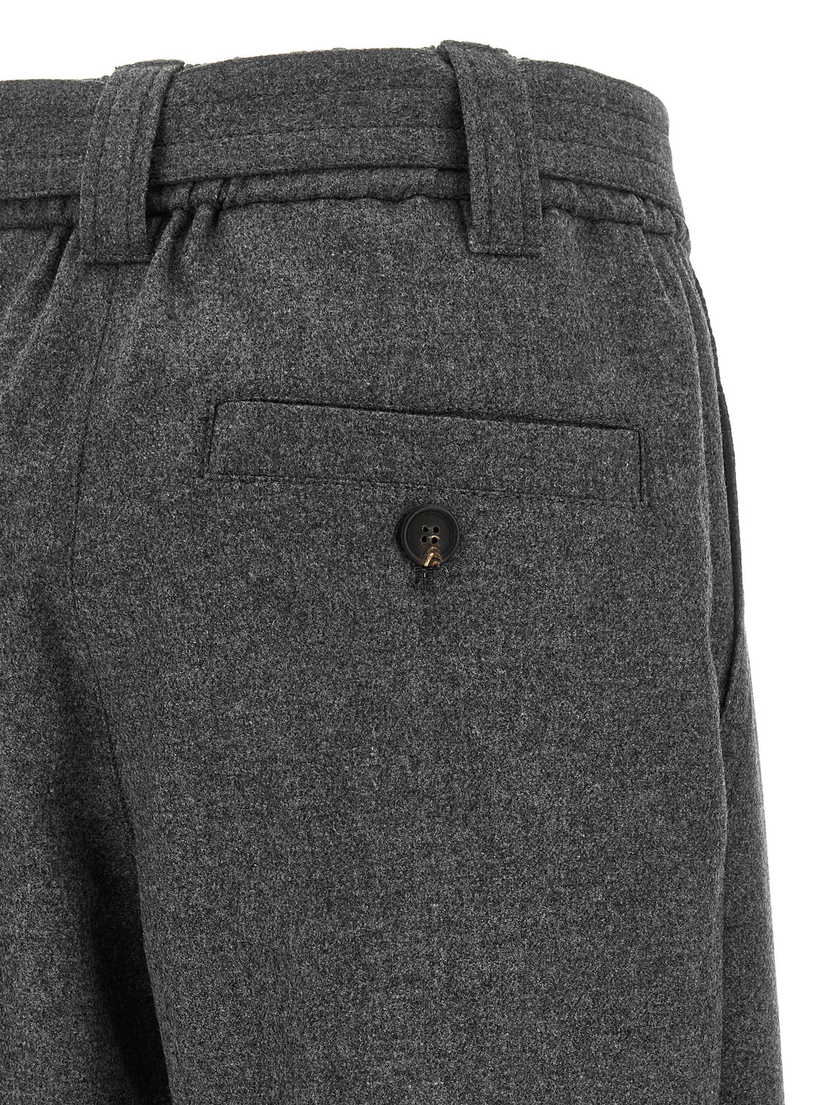 Brunello Cucinelli Grey 'Loose Cargo' Pants