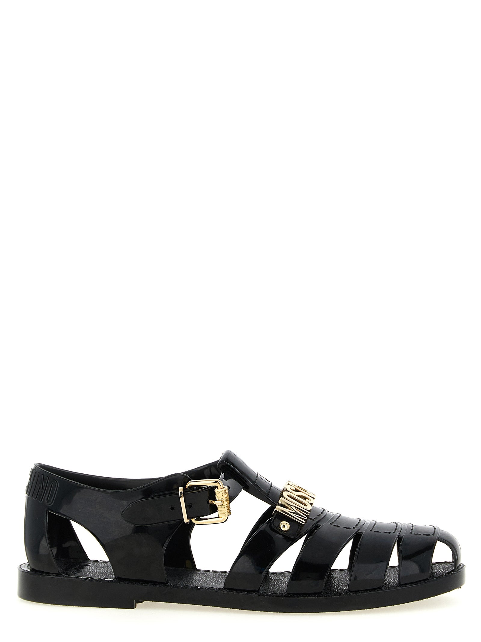 Moschino Jelly Sandals With Lettering Logo