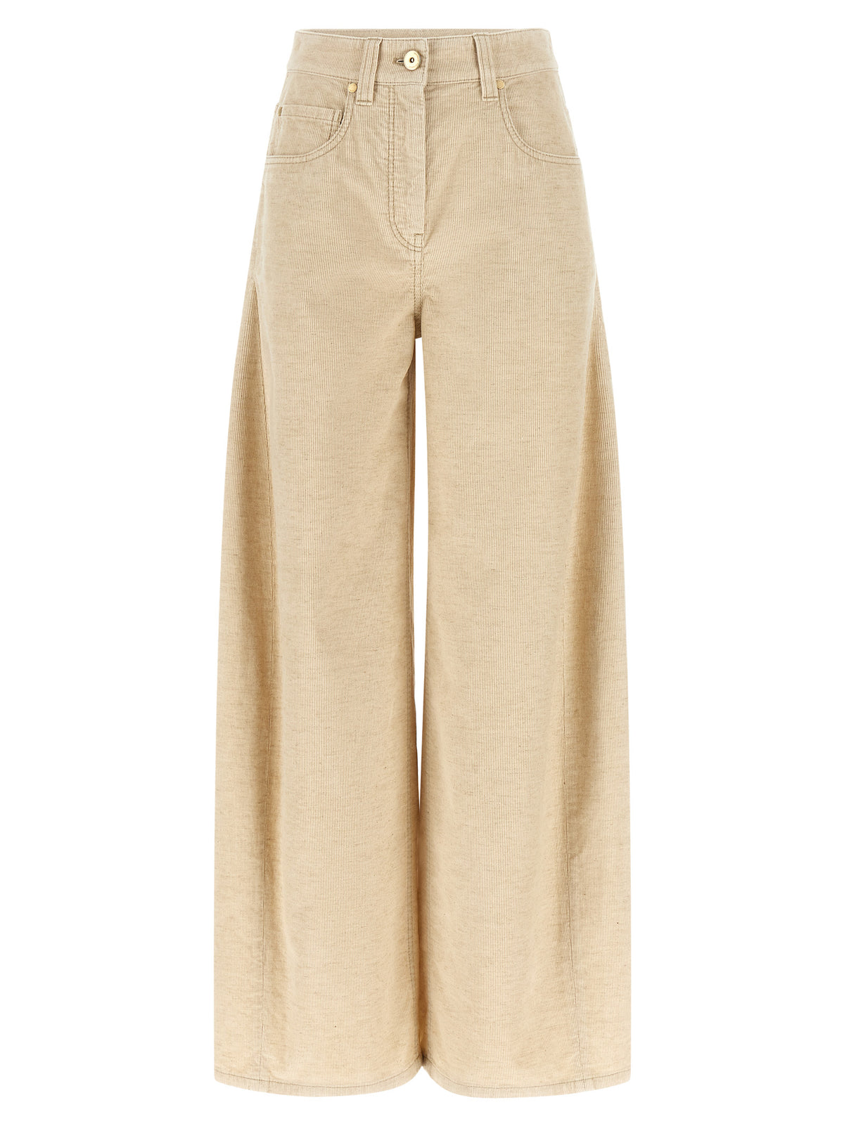 Brunello Cucinelli Beige 'Wide' Pants