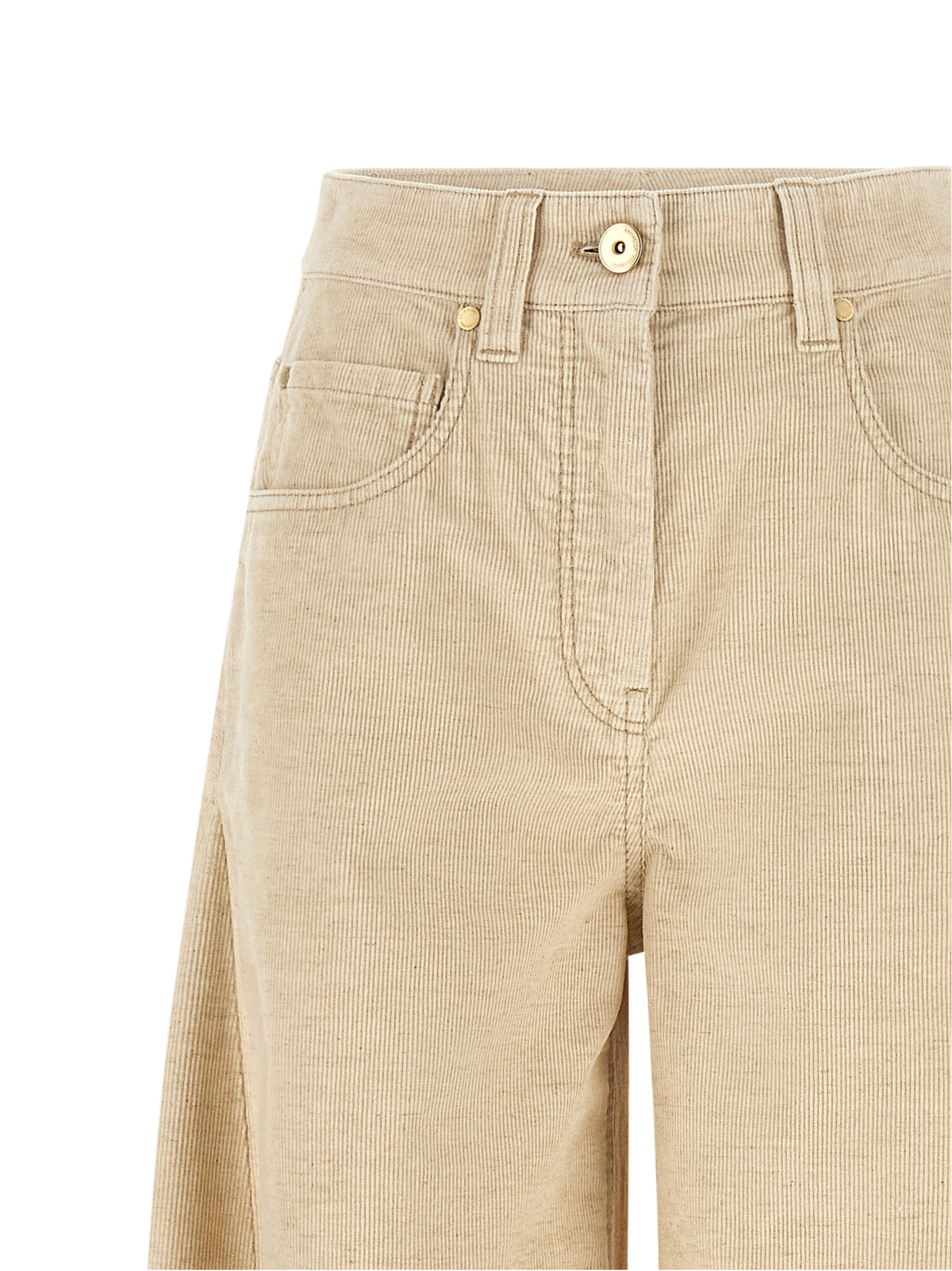 Brunello Cucinelli Beige 'Wide' Pants