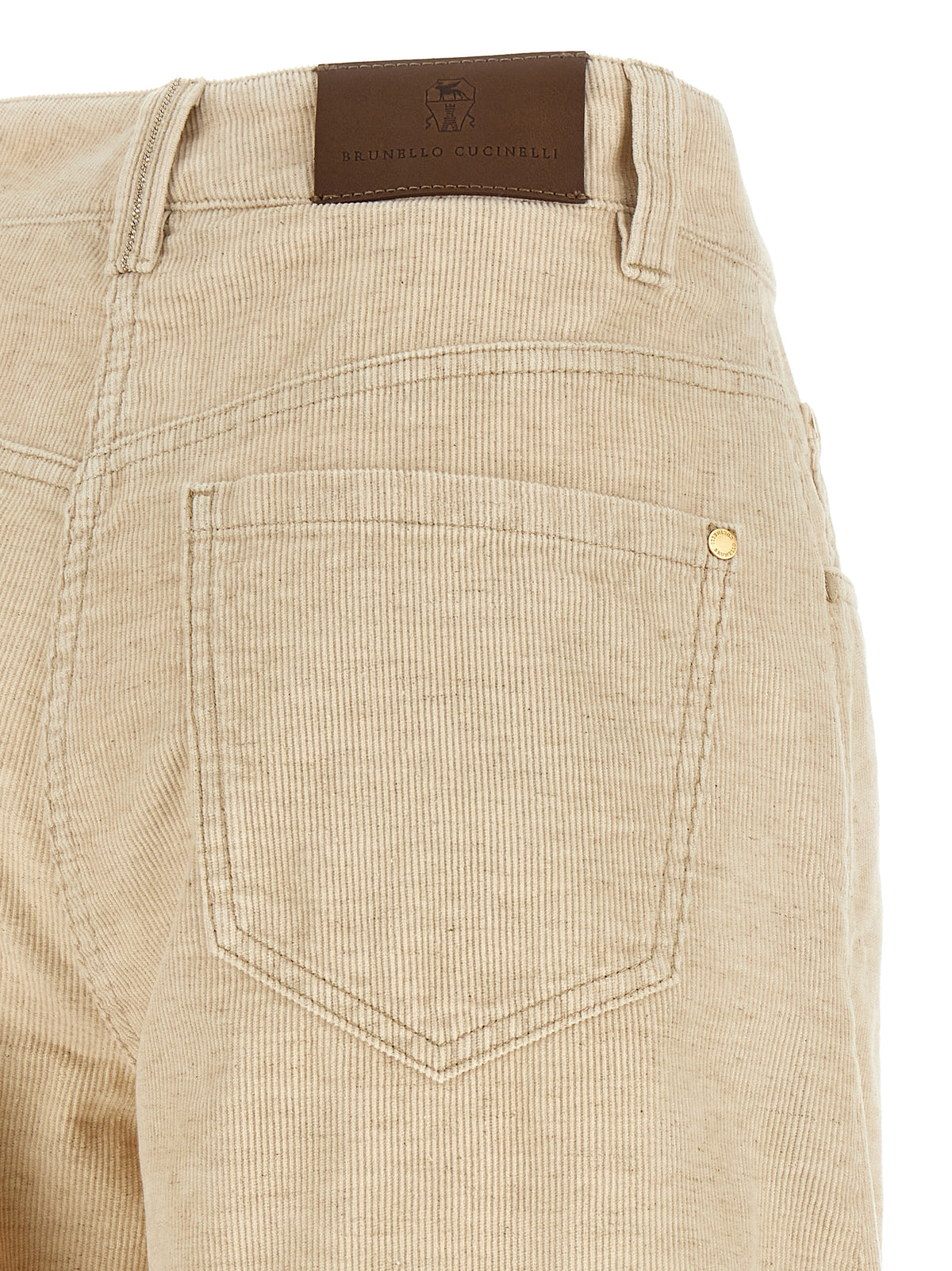 Brunello Cucinelli Beige 'Wide' Pants