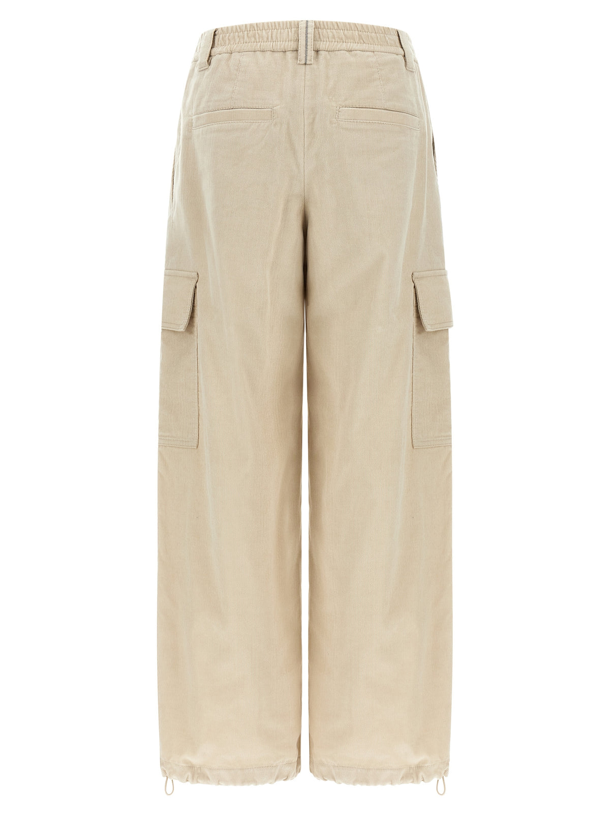 Brunello Cucinelli Beige 'Baggy Cargo' Pants