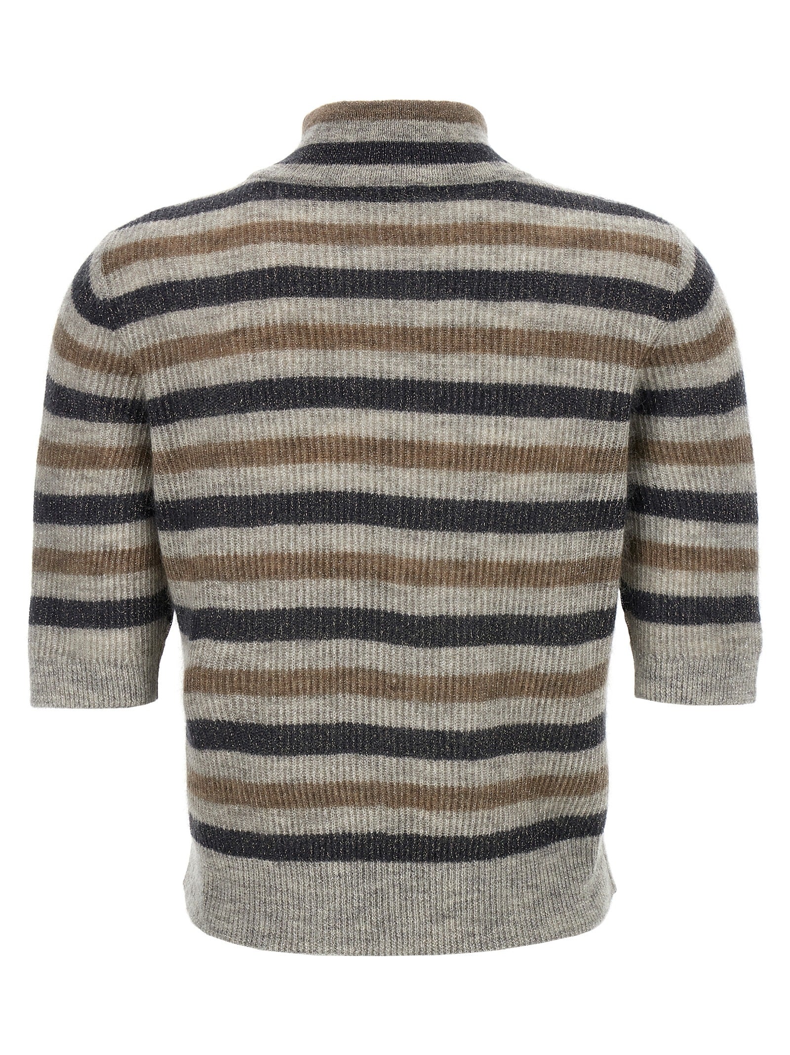 Brunello Cucinelli Lurex Wool Cropped Sweater