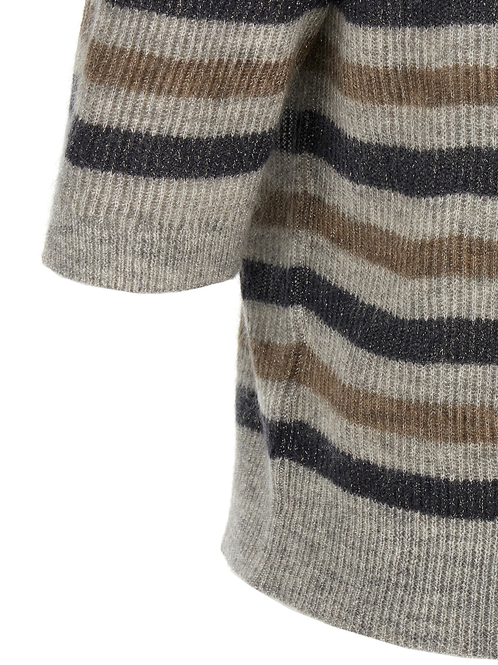 Brunello Cucinelli Lurex Wool Cropped Sweater