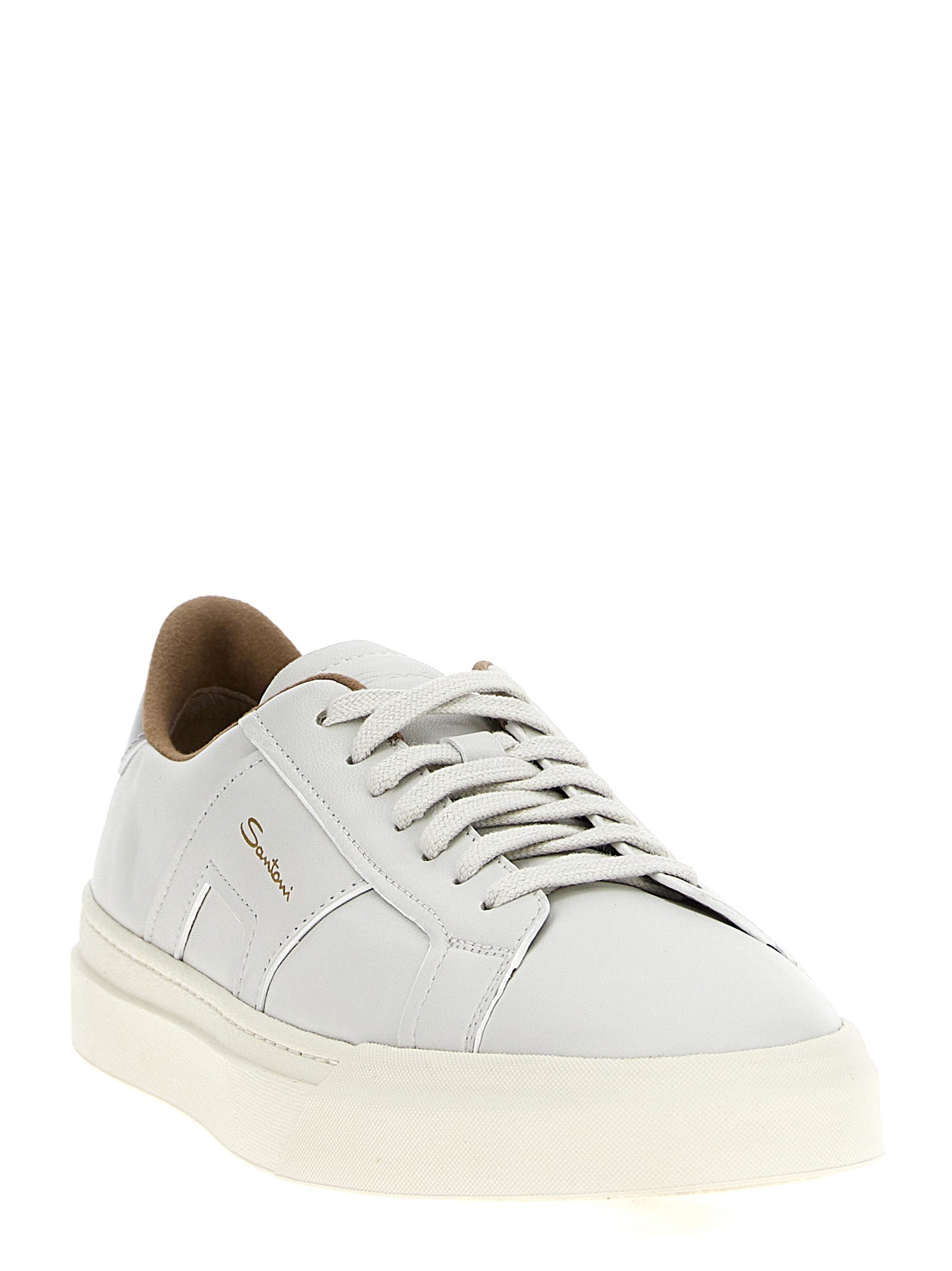 Santoni Leather Sneakers