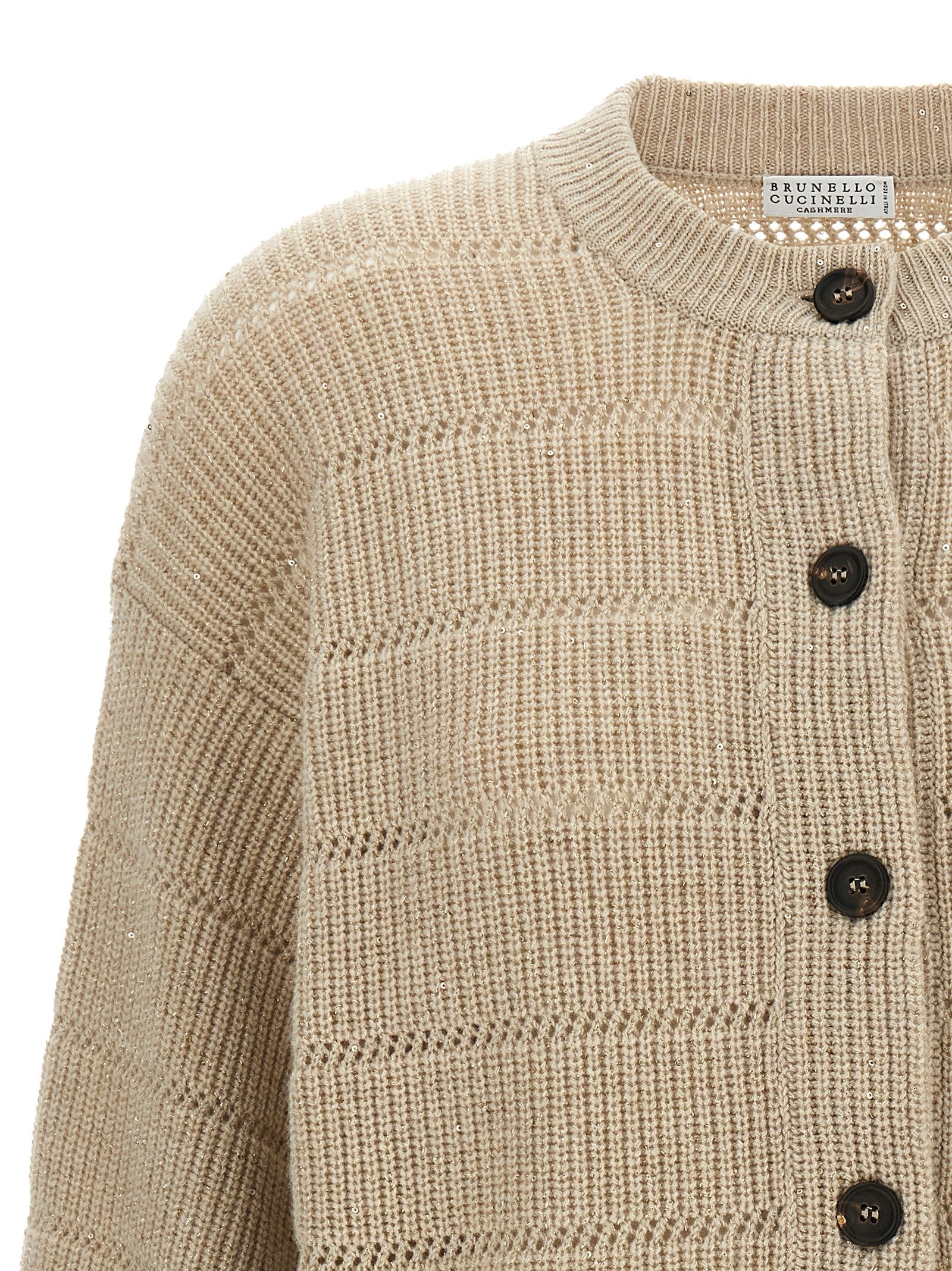Brunello Cucinelli 'Rustic Dazzling Net' Cardigan