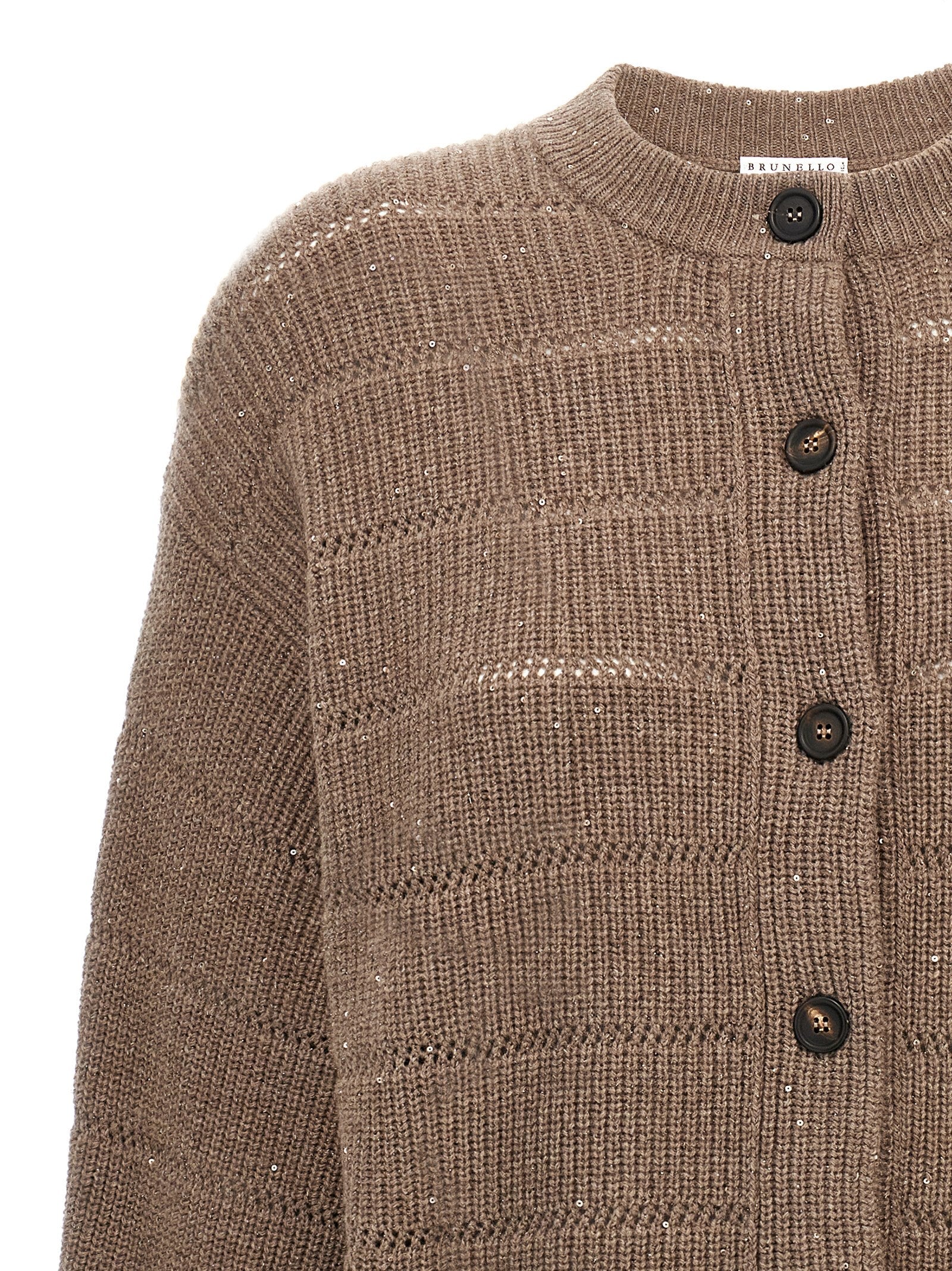 Brunello Cucinelli 'Rustic Dazzling Net' Cardigan