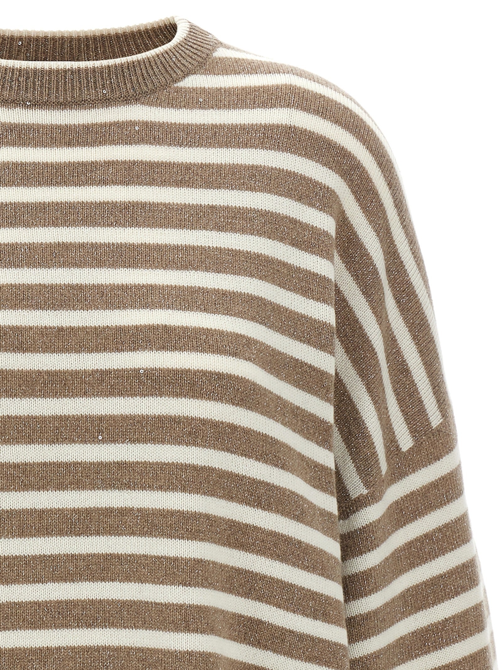 Brunello Cucinelli Sequin Striped Sweater