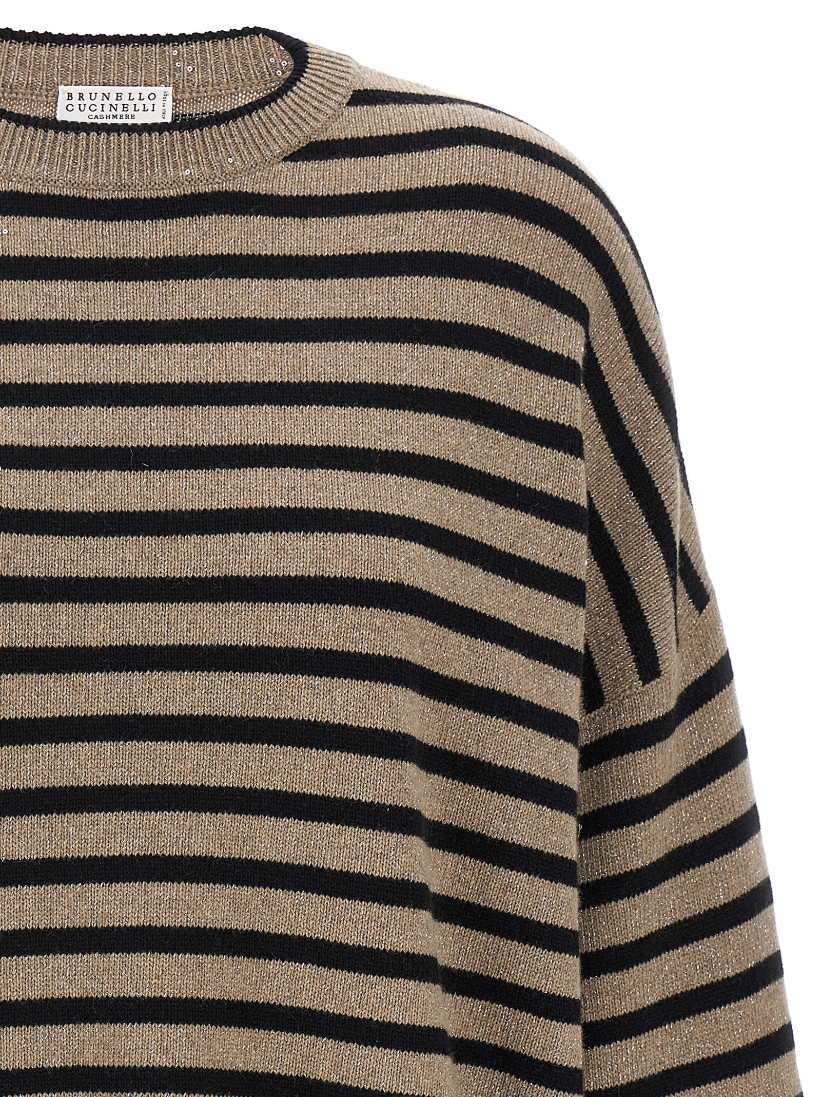 Brunello Cucinelli Sequin Striped Sweater