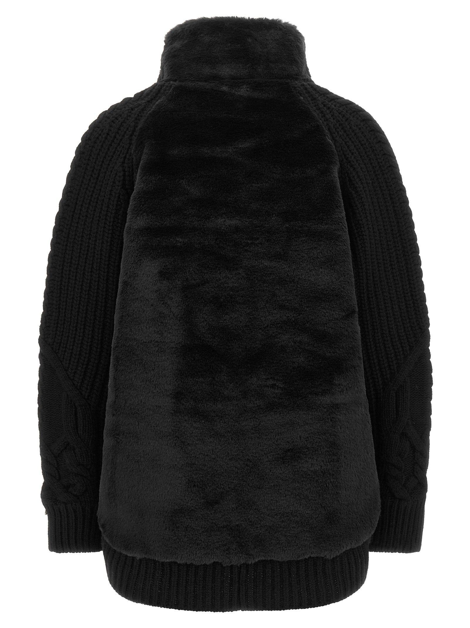 Herno Cardigan With Fur Insert