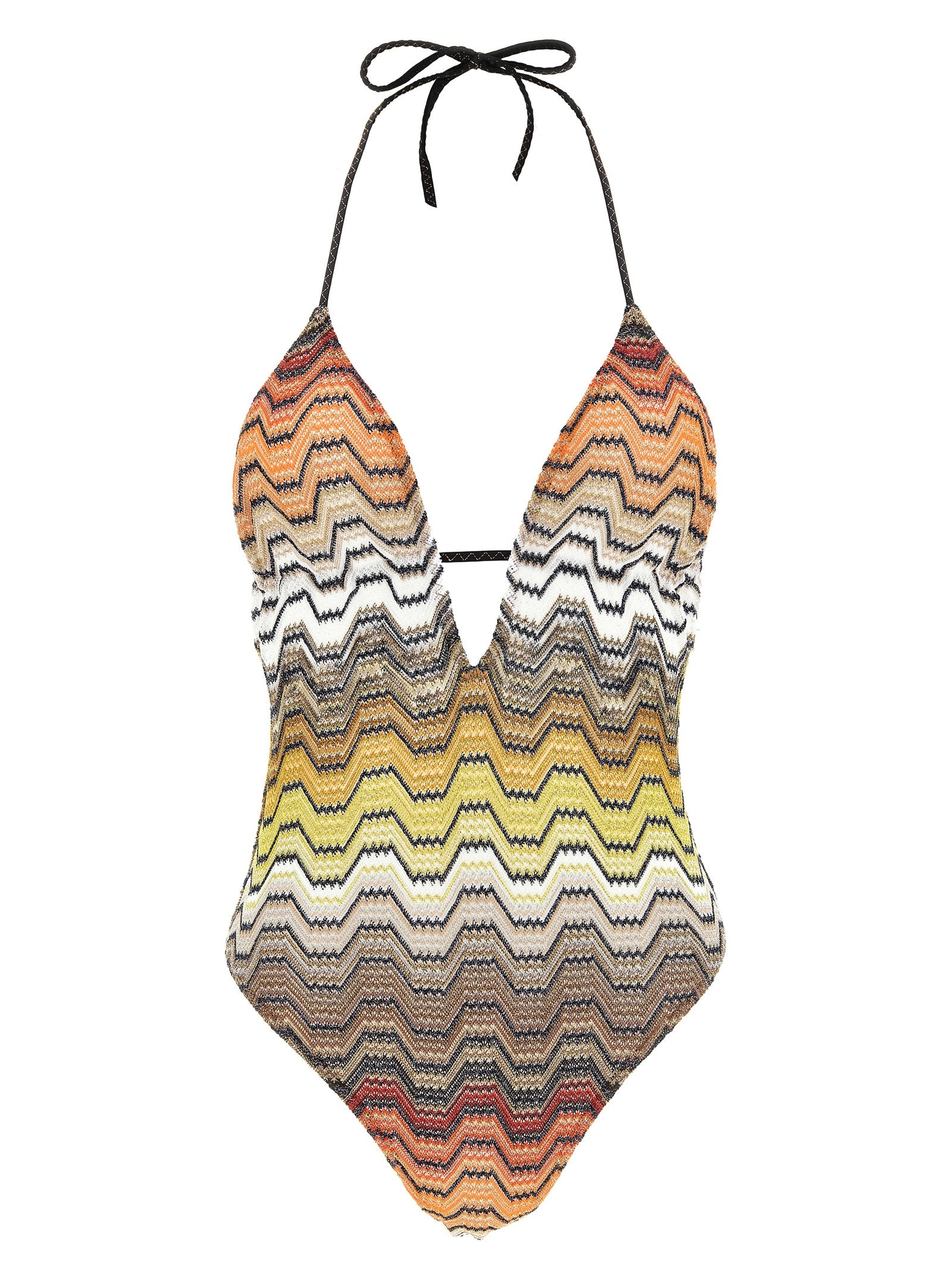 Missoni Greek Pattern One-Piece Swimsuit