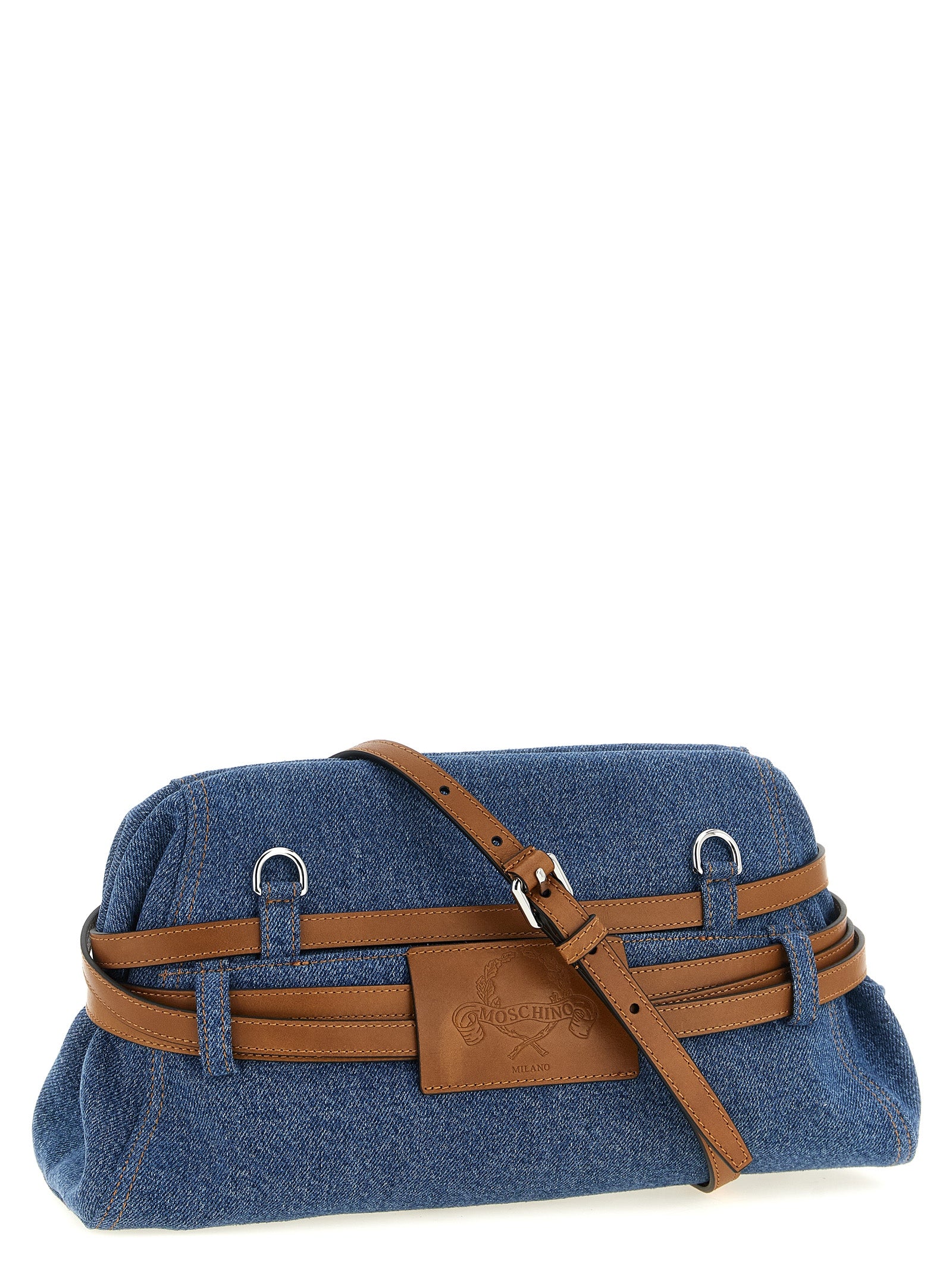 Moschino 'Tie Me' Big Clutch