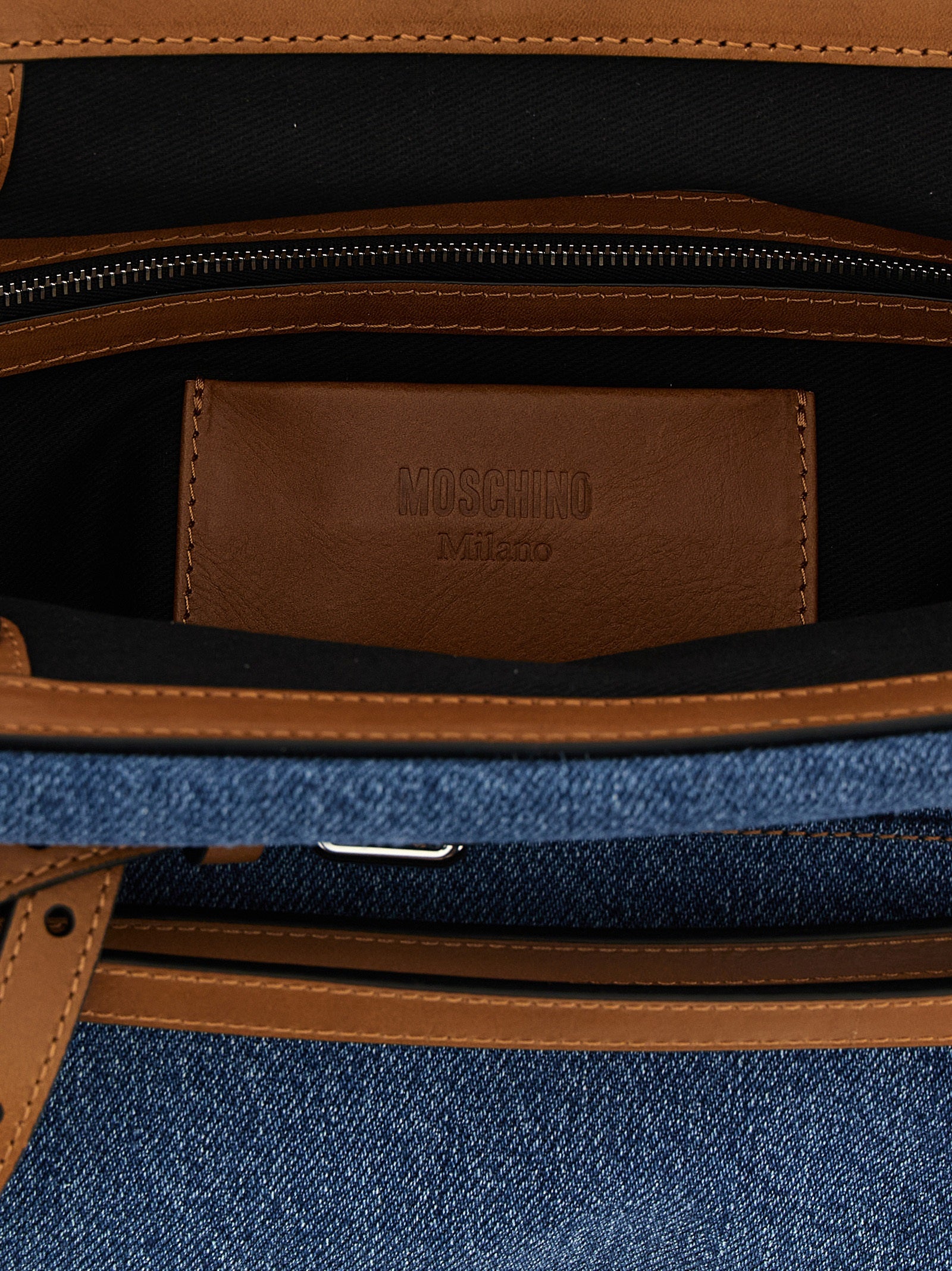 Moschino 'Tie Me' Big Clutch