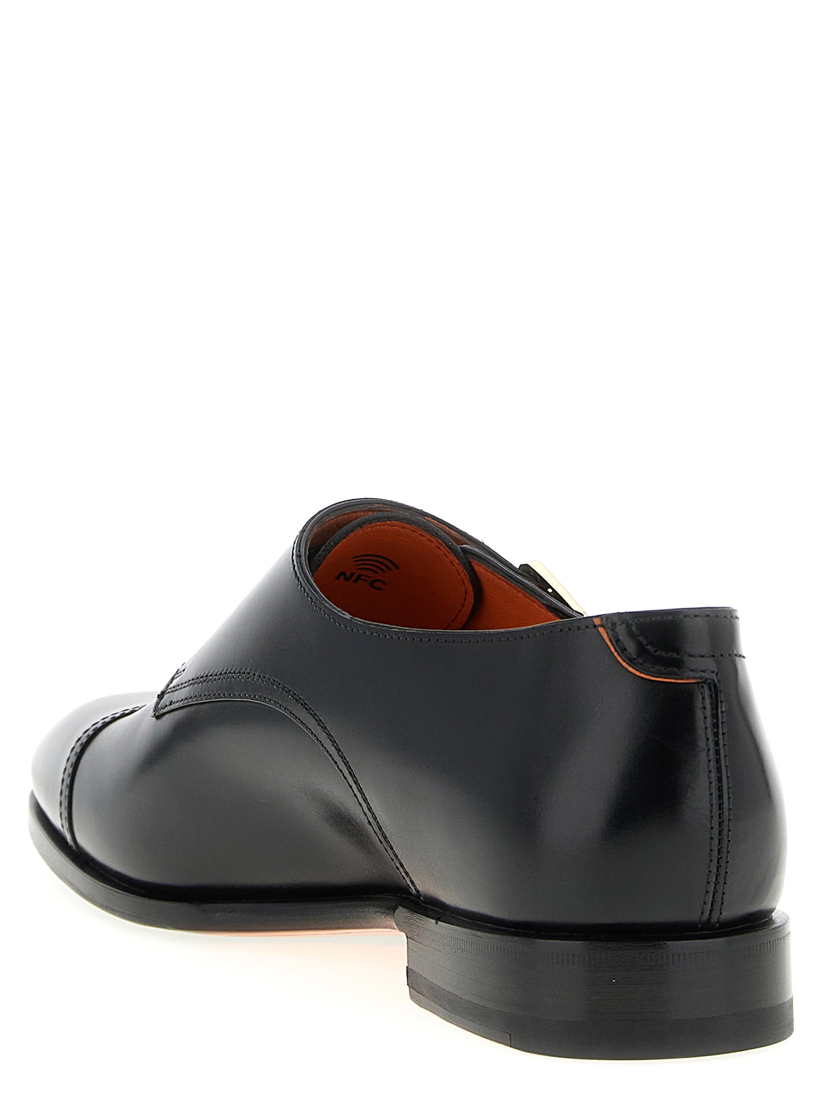 Santoni 'Axel' Buckle Loafers