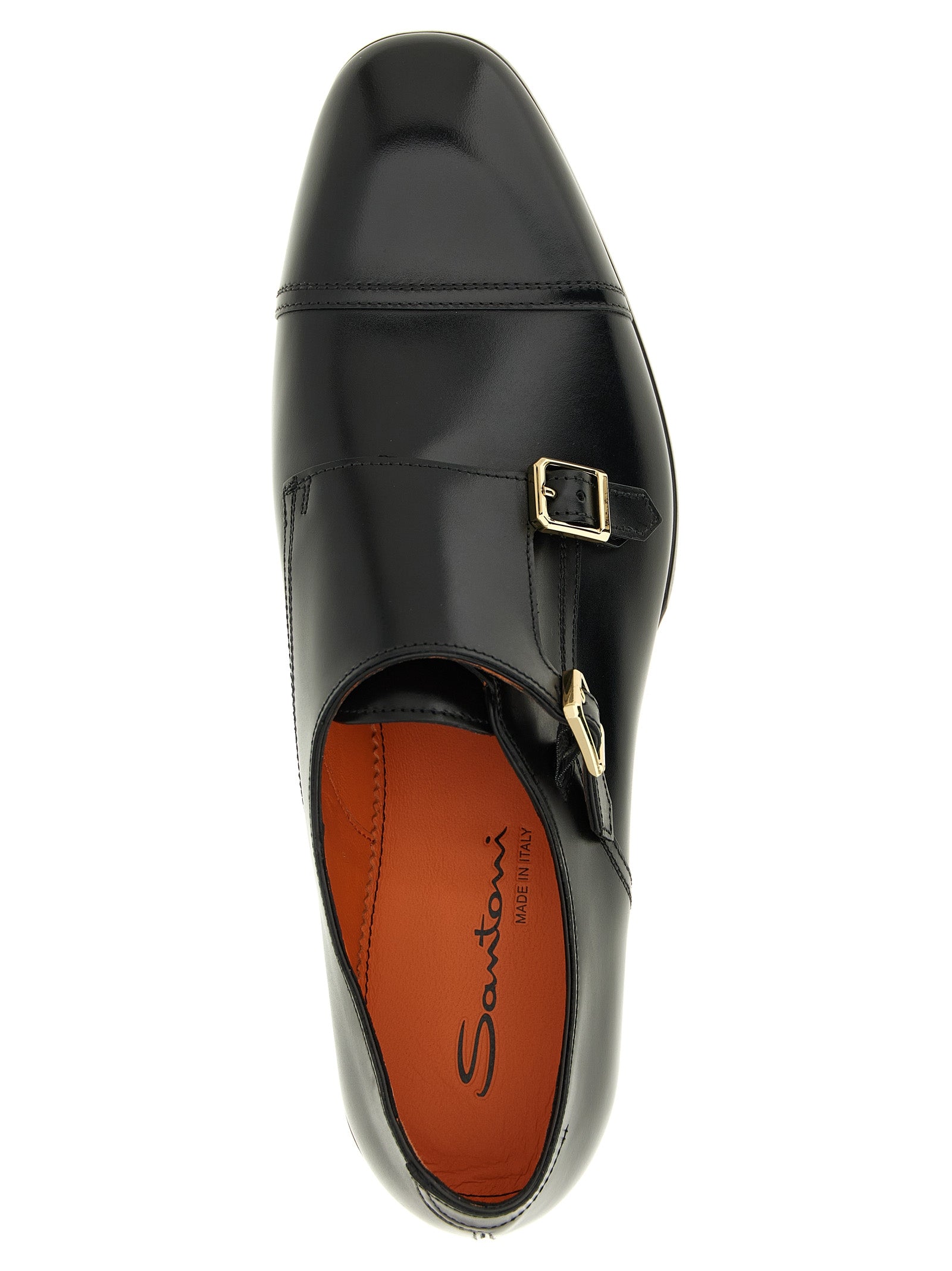 Santoni 'Axel' Buckle Loafers