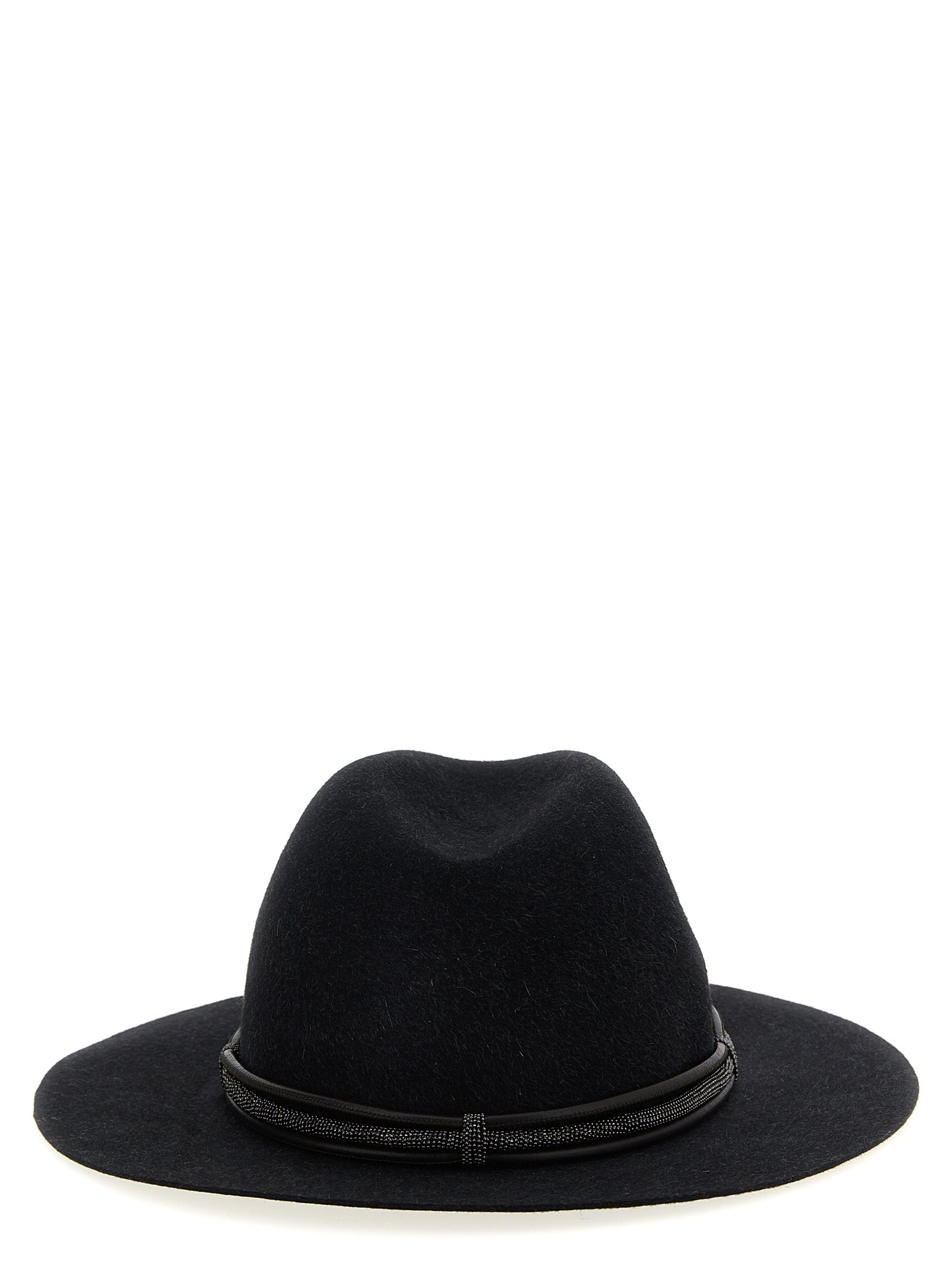 Brunello Cucinelli Jewel Leather Hat