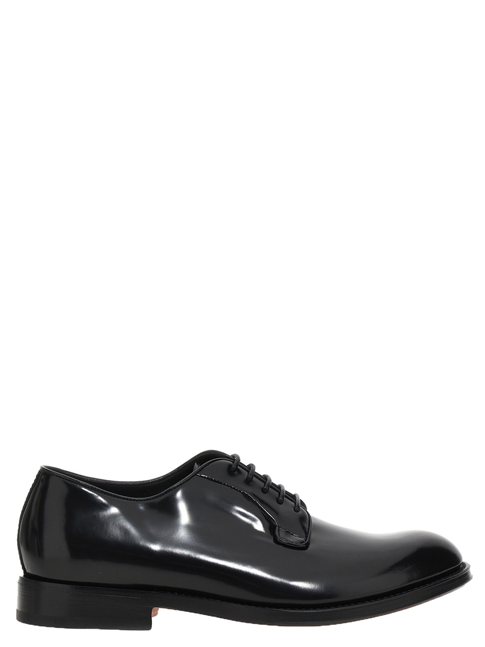 Santoni Shiny Leather Lace Up Shoes