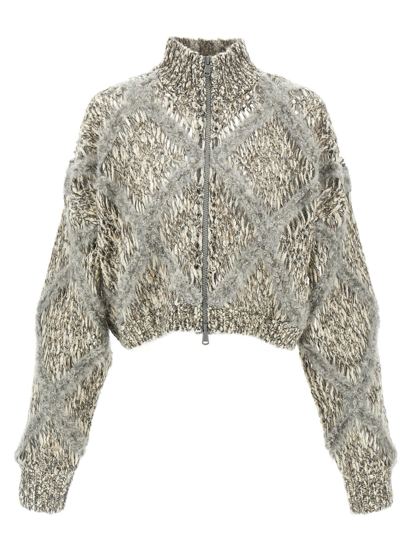 Brunello Cucinelli Sequin Cropped Cardigan