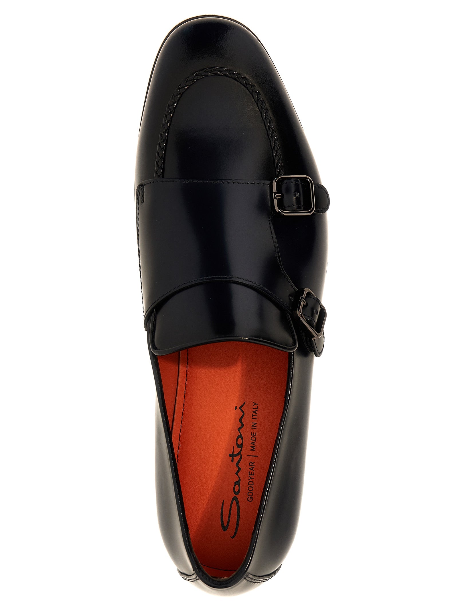 Santoni Nappa Leather Moccasins