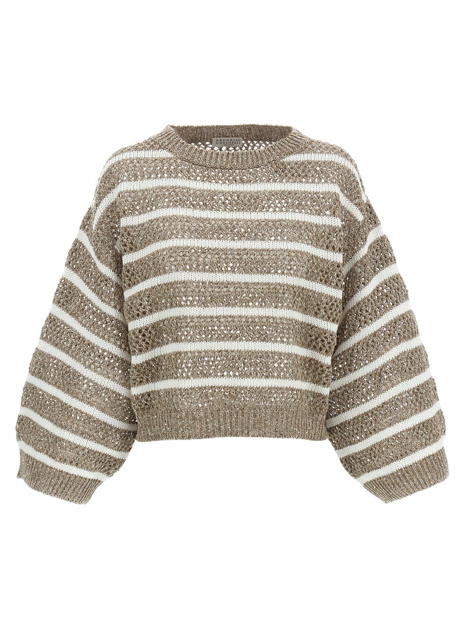 Brunello Cucinelli Pullover 'Dazzling Ribbed Net'