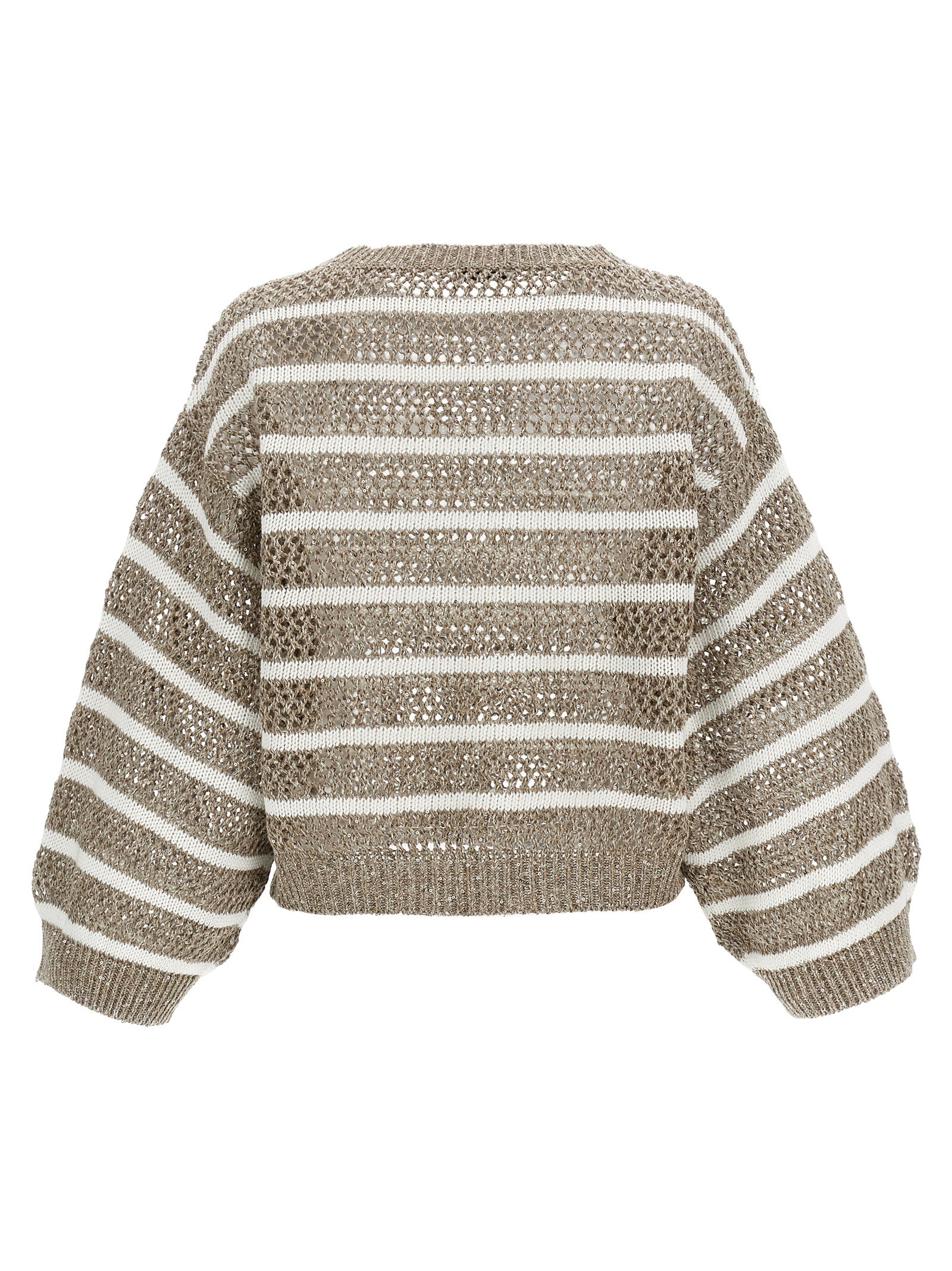 Brunello Cucinelli Pullover 'Dazzling Ribbed Net'