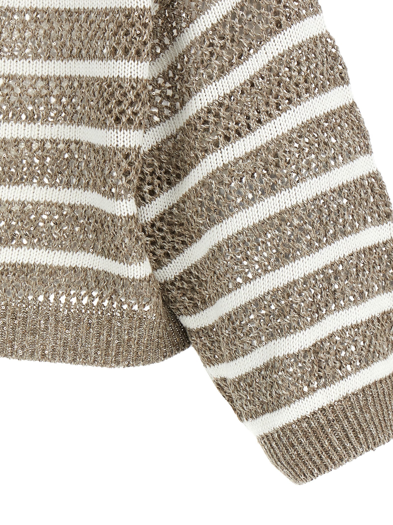 Brunello Cucinelli Pullover 'Dazzling Ribbed Net'