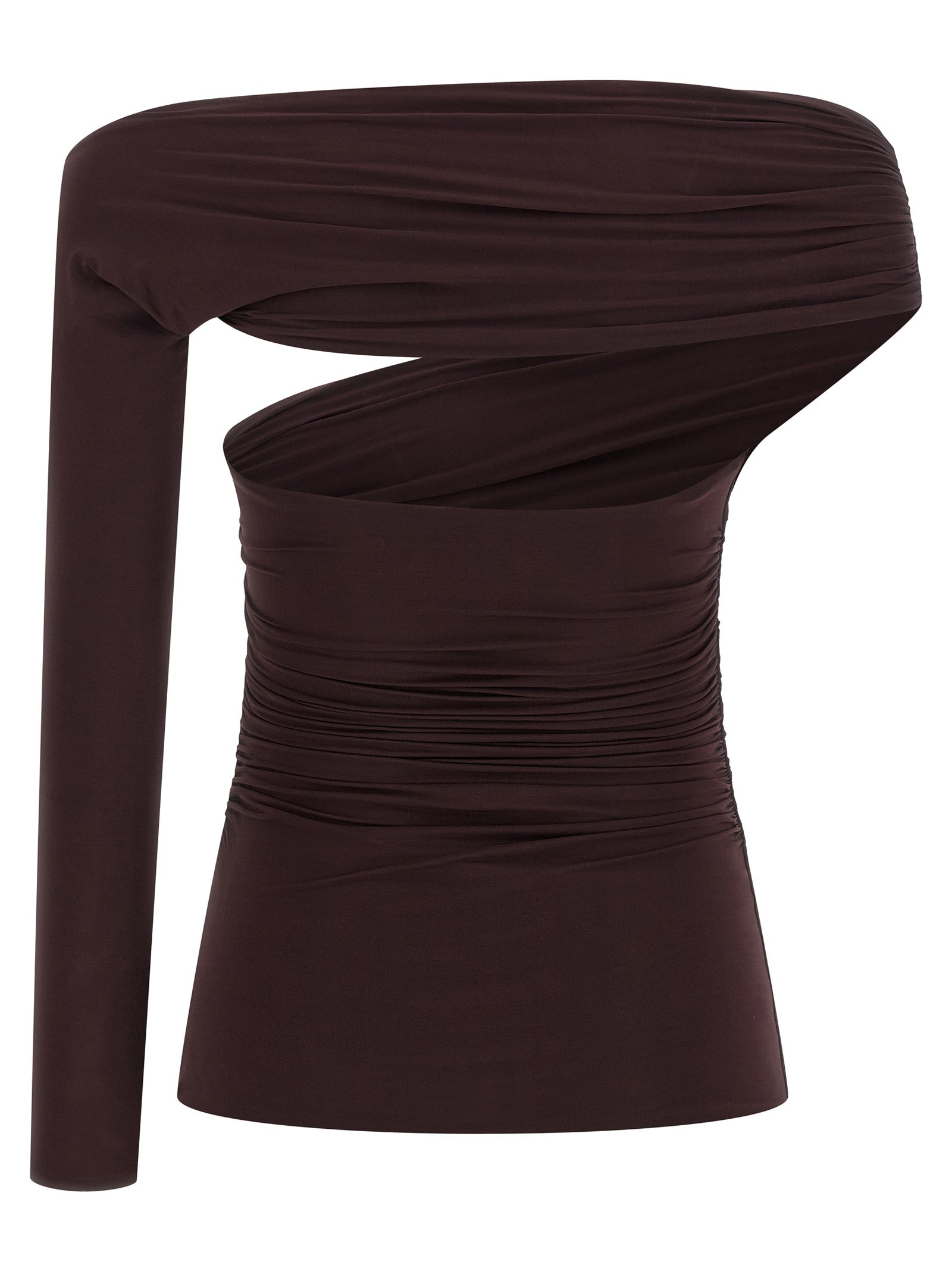 Elisabetta Franchi Asymmetrical Neckline Top