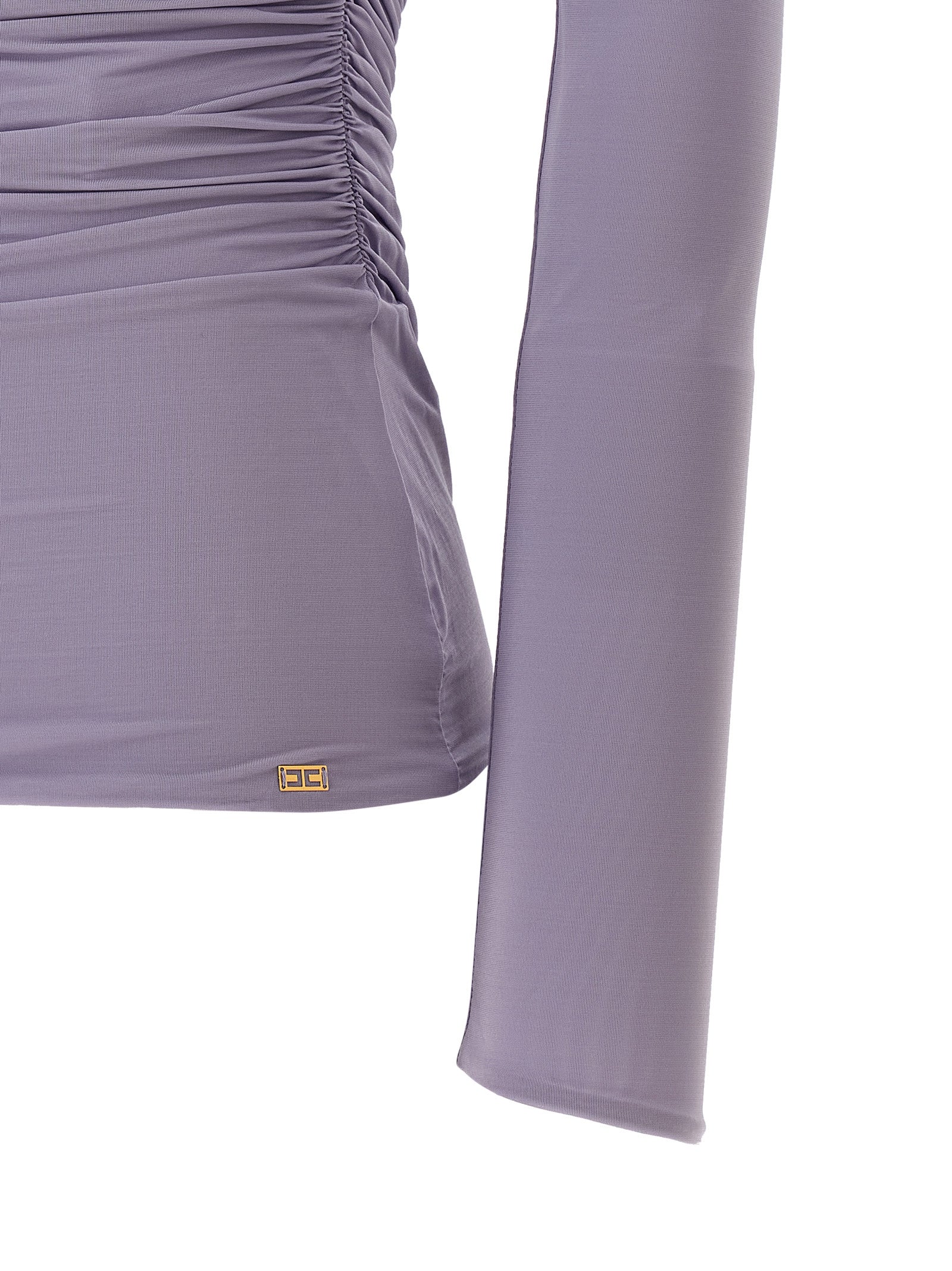 Elisabetta Franchi Asymmetrical Neckline Top