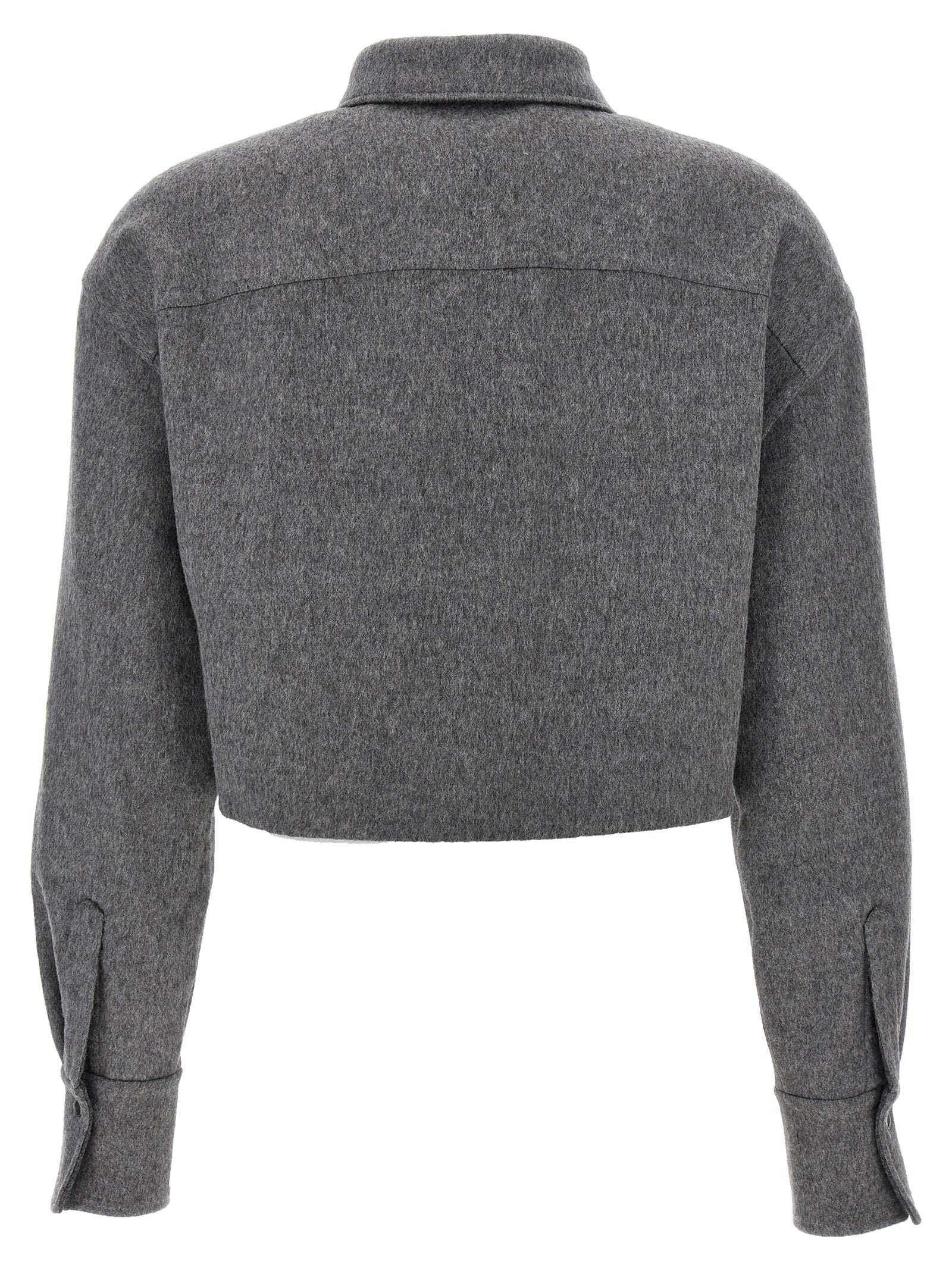 Brunello Cucinelli Cropped Cashmere Shirt