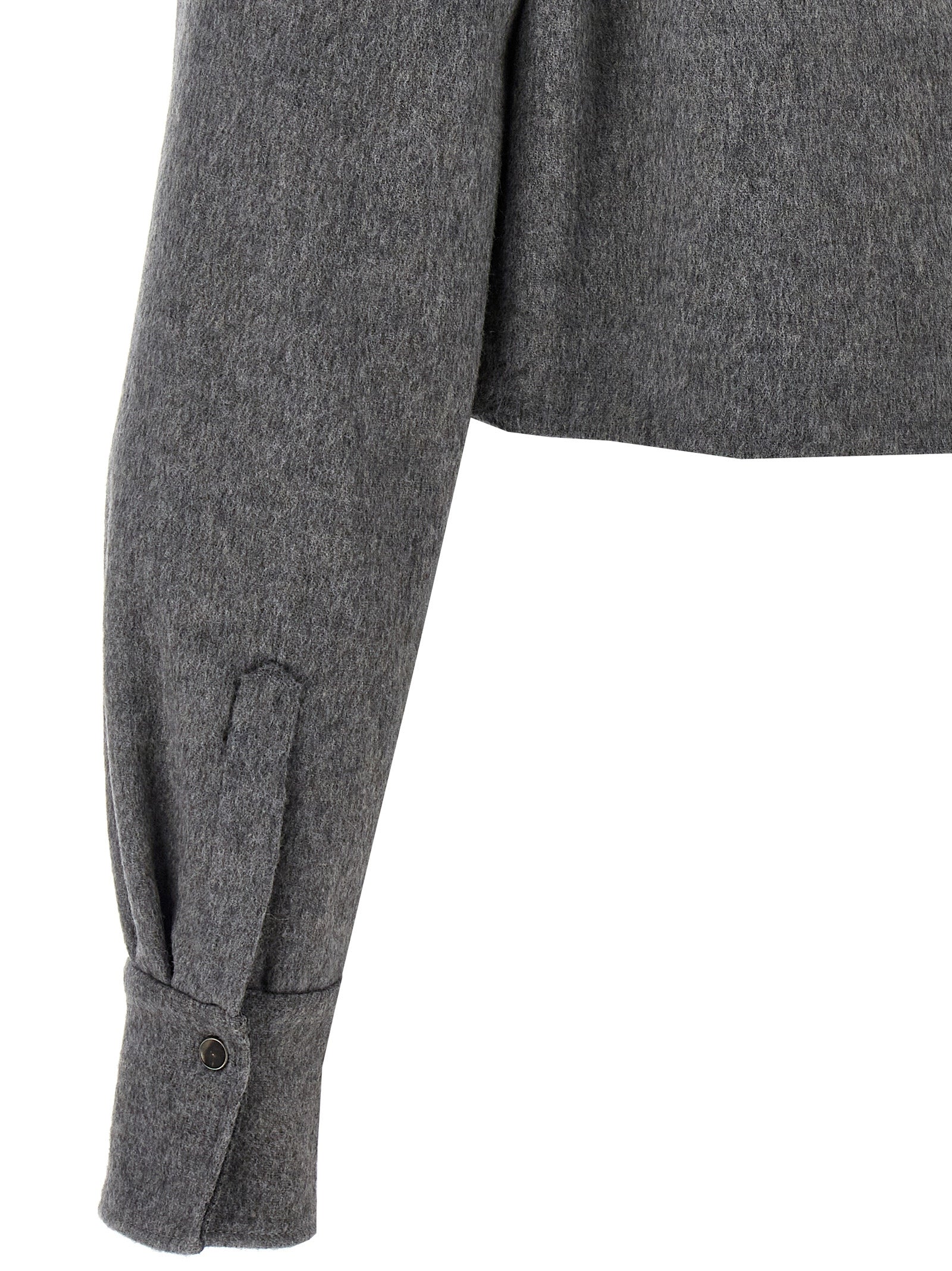 Brunello Cucinelli Cropped Cashmere Shirt