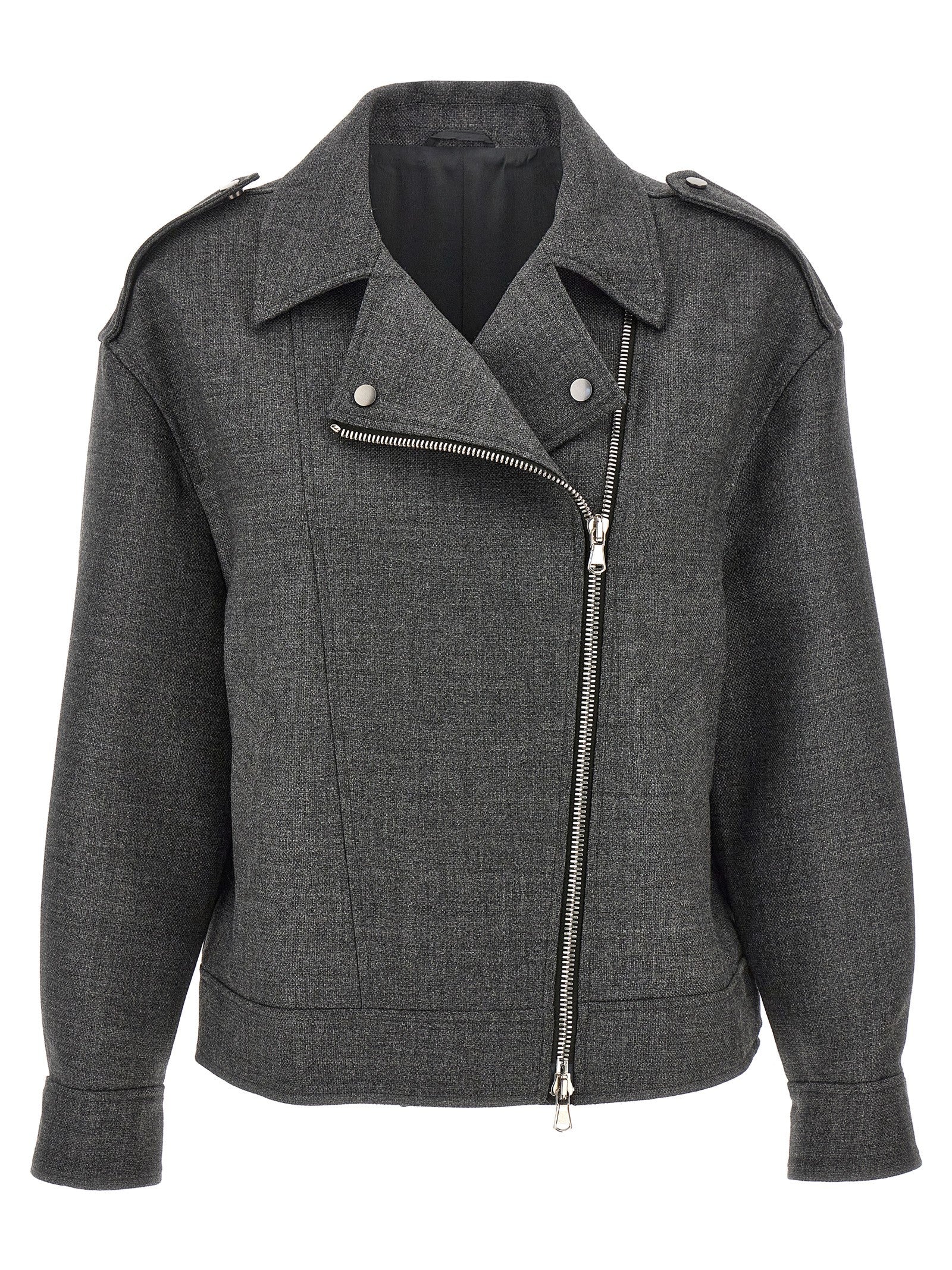 Brunello Cucinelli Wool Biker Jacker