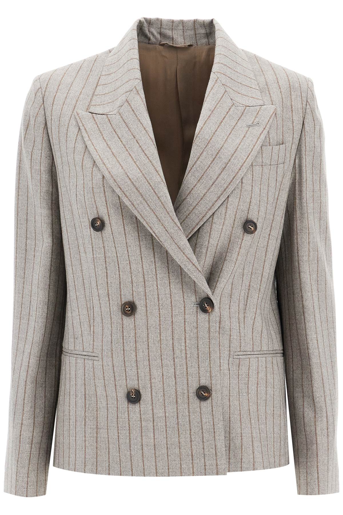 Brunello Cucinelli Double-Breasted Mouliné P