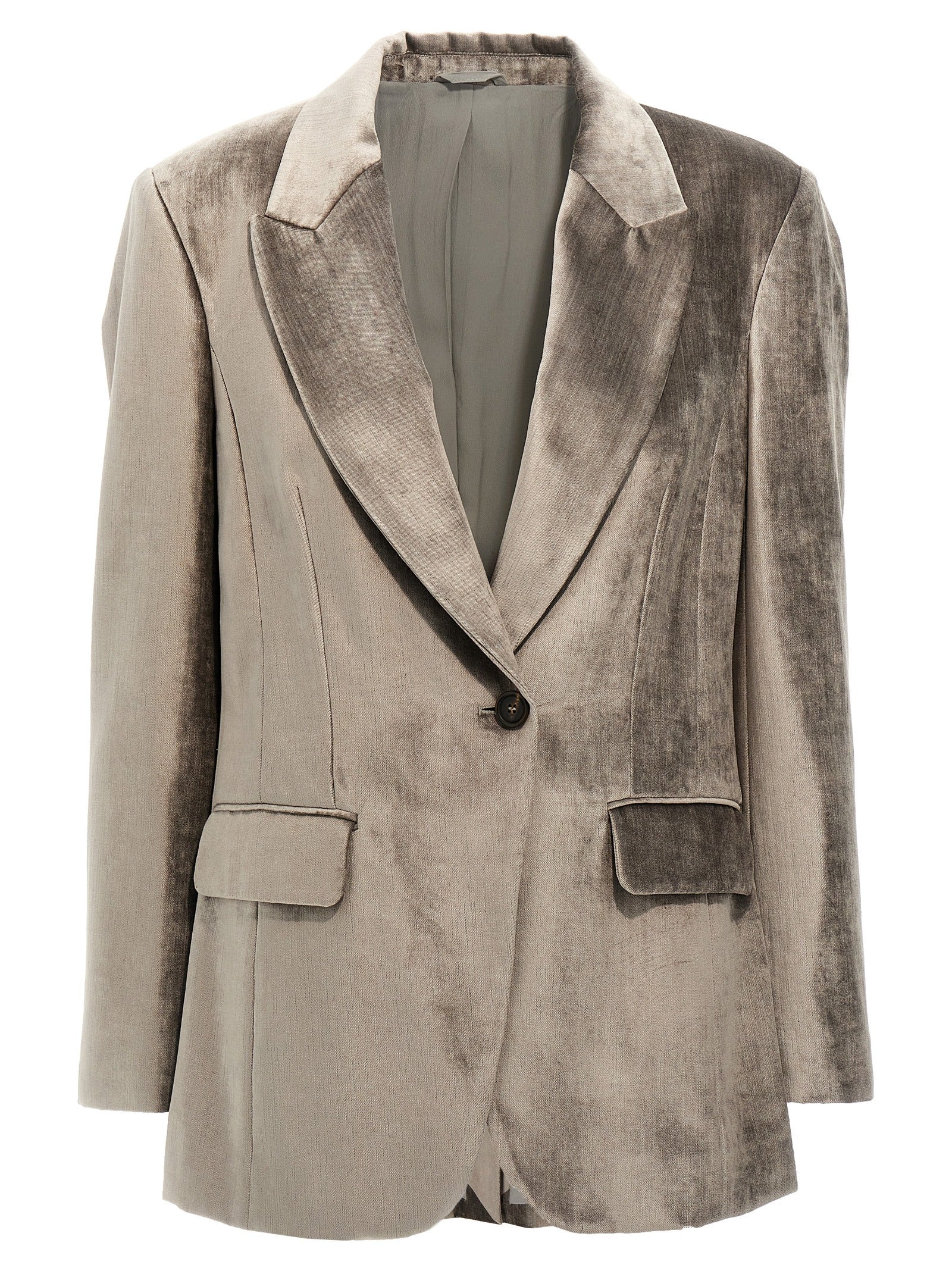 Brunello Cucinelli Single-Breasted Chenille Blazer