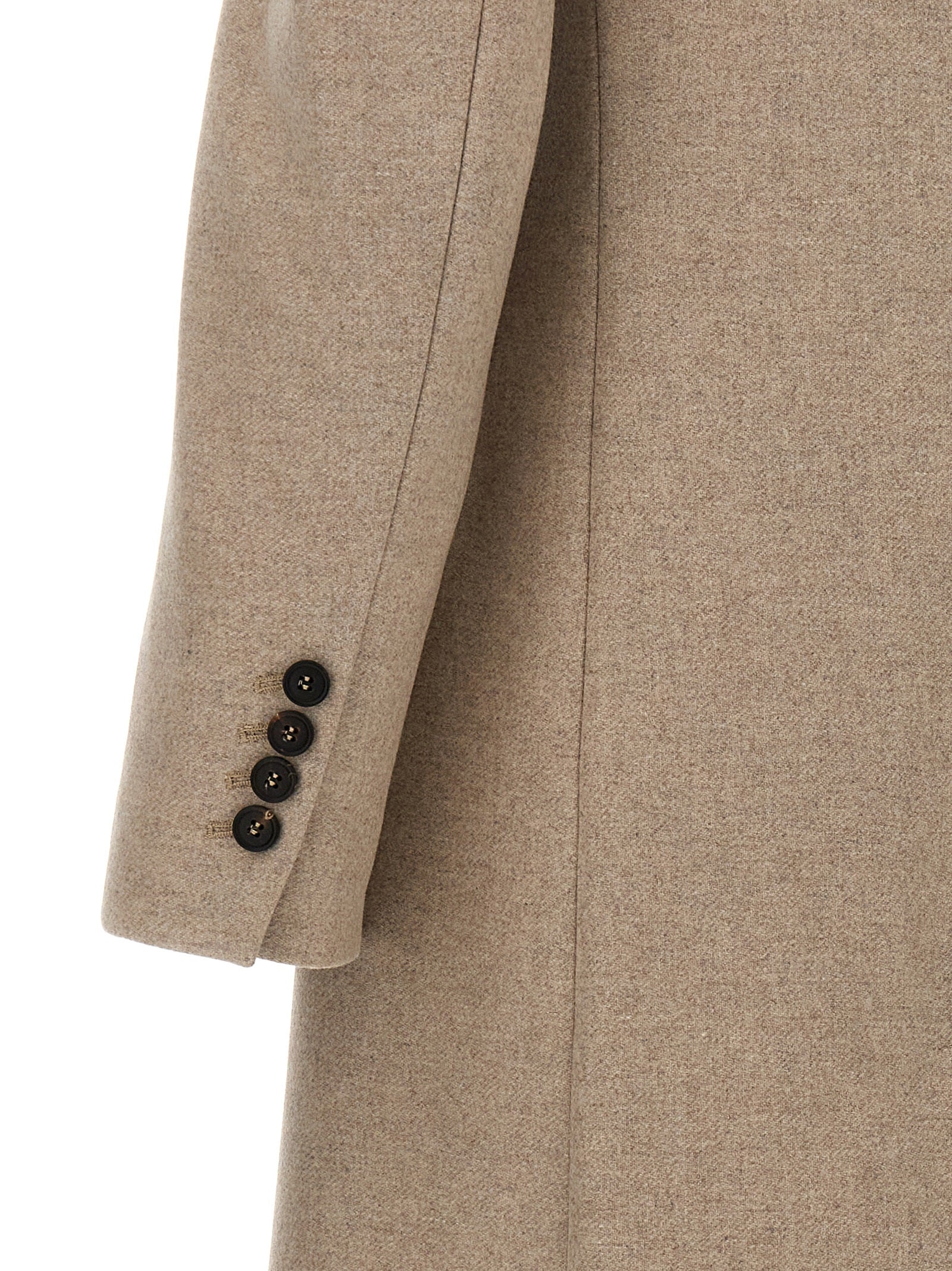 Brunello Cucinelli Single-Breasted Wool Coat