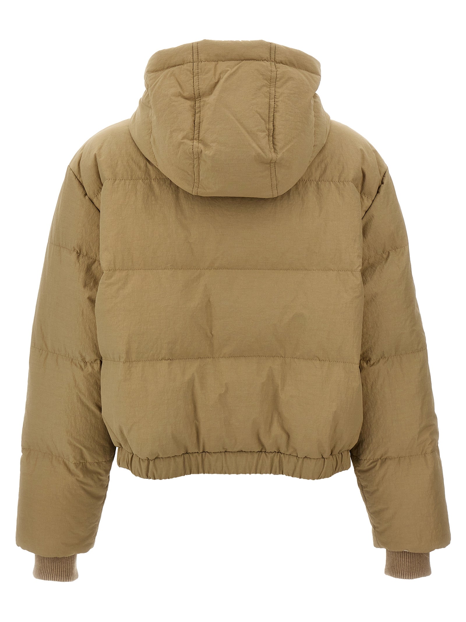 Brunello Cucinelli Hooded Knit Insert Down Jacket