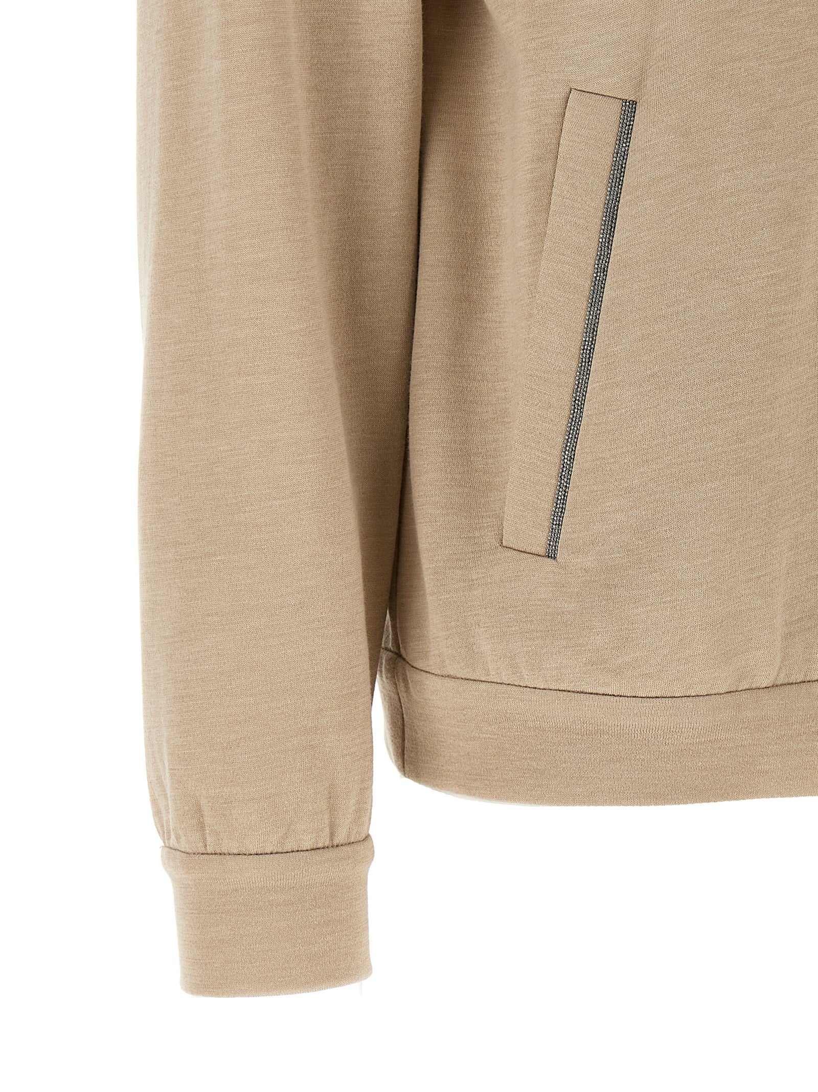 Brunello Cucinelli 'Precious Zipper Pull' Hoodie