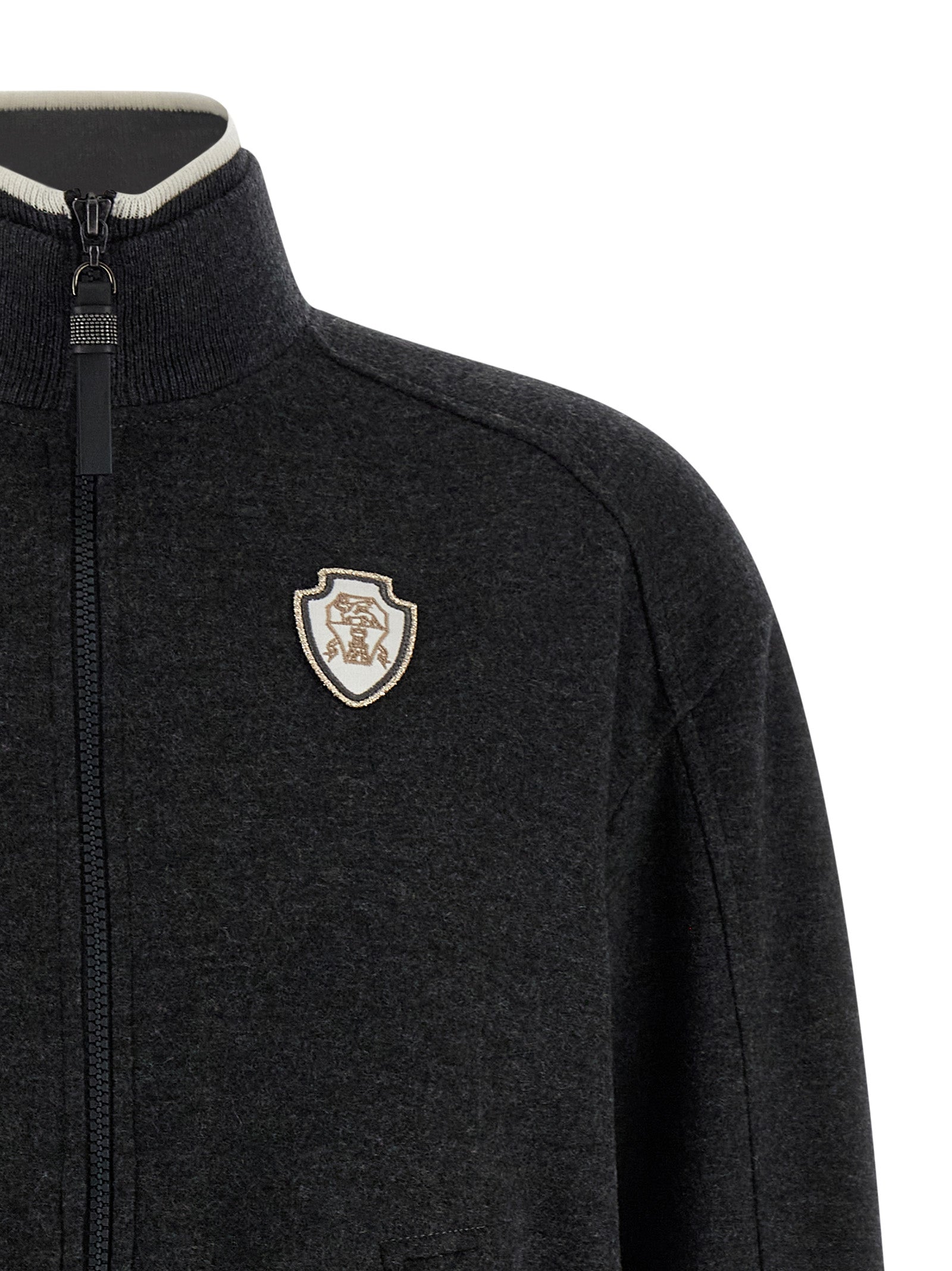 Brunello Cucinelli Heraldic Coat Of Arms Sweatshirt
