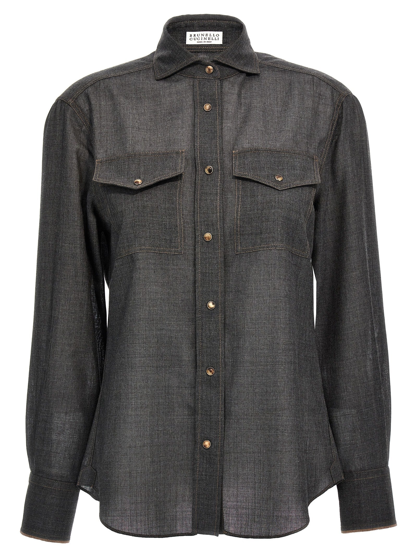 Brunello Cucinelli 'Shiny Cuffs' Shirt