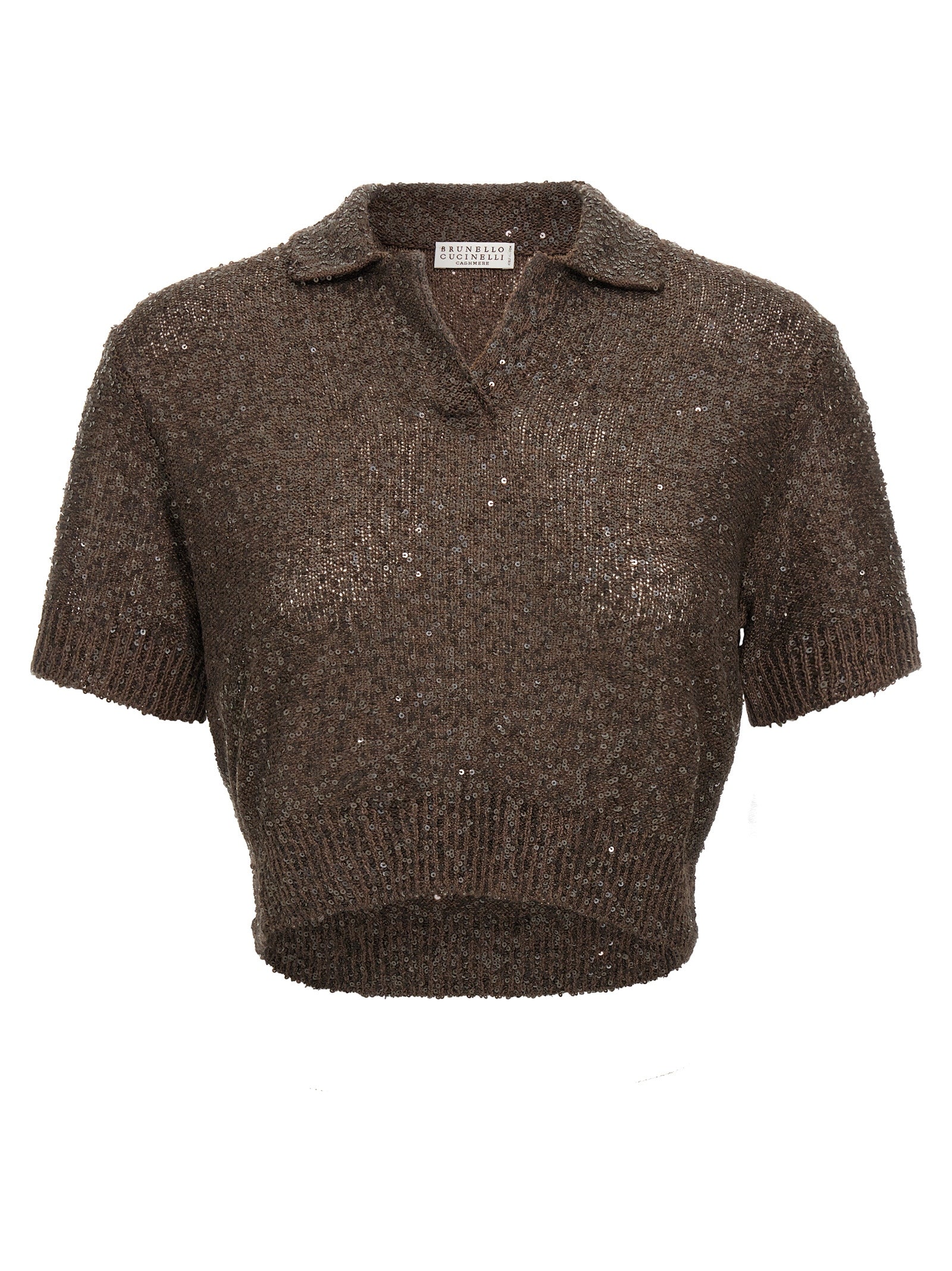 Brunello Cucinelli Sequin Polo Shirt