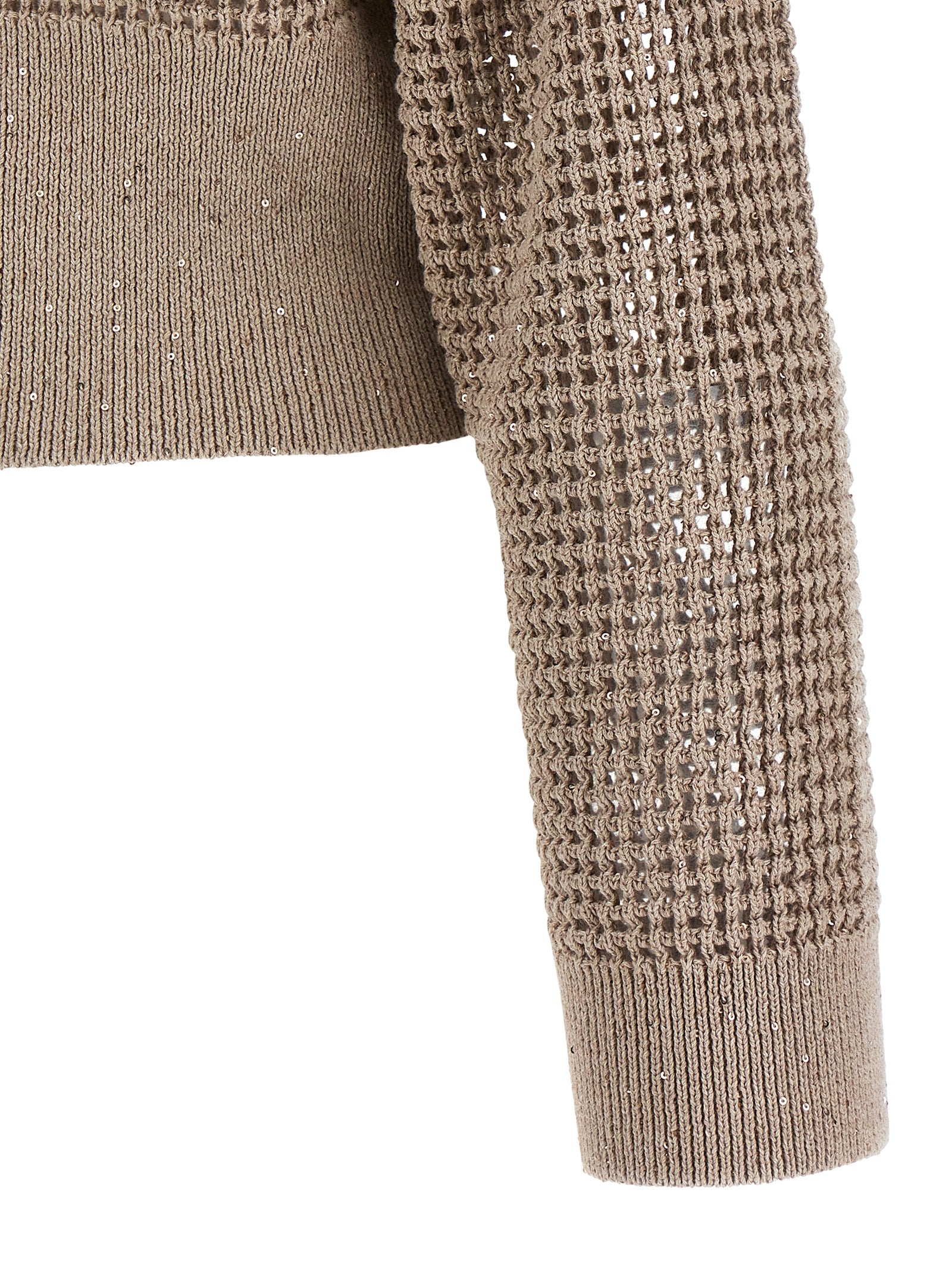 Brunello Cucinelli Cadrigan Sequin Mesh
