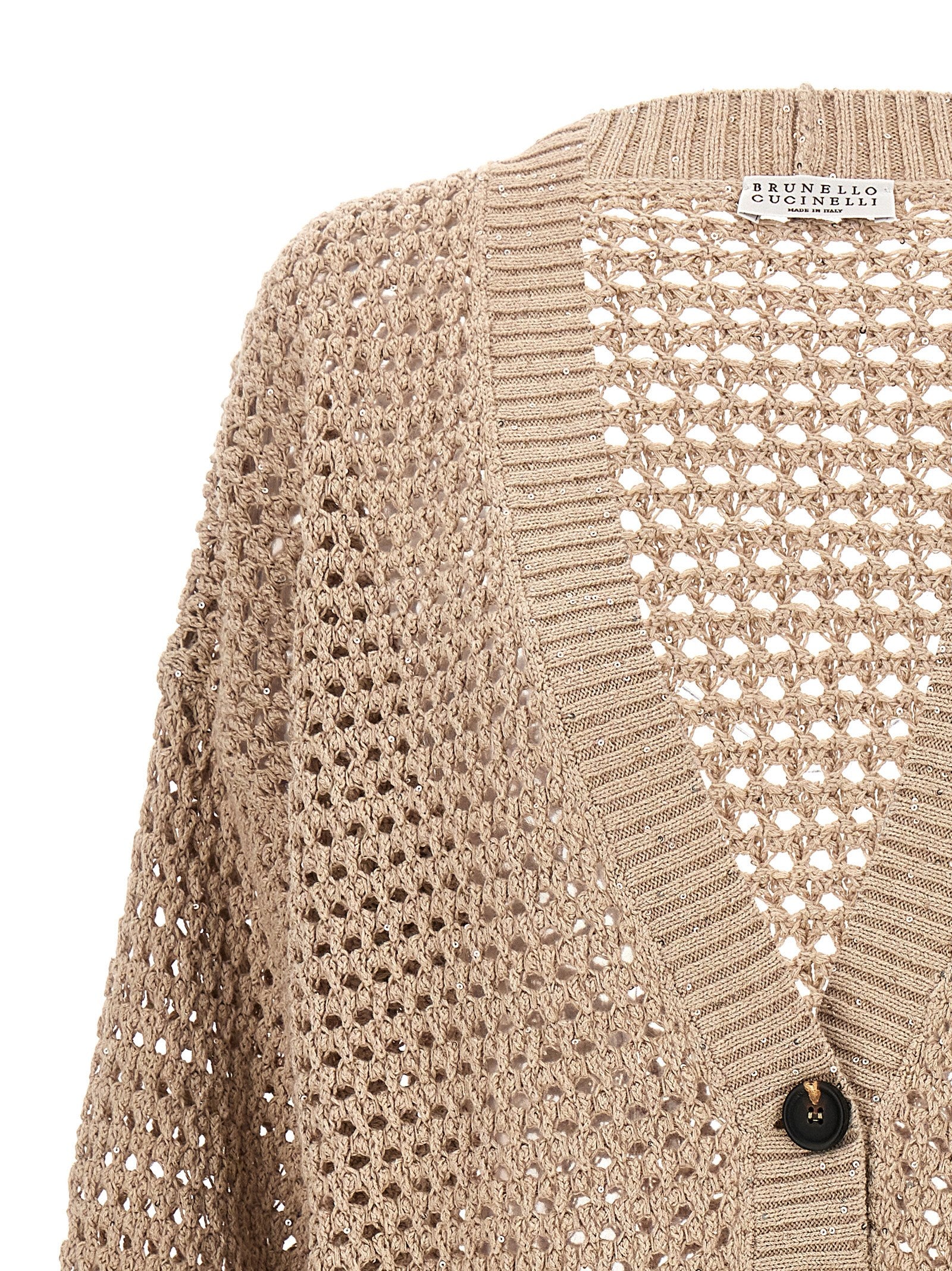 Brunello Cucinelli Sequin Knit Cardigan