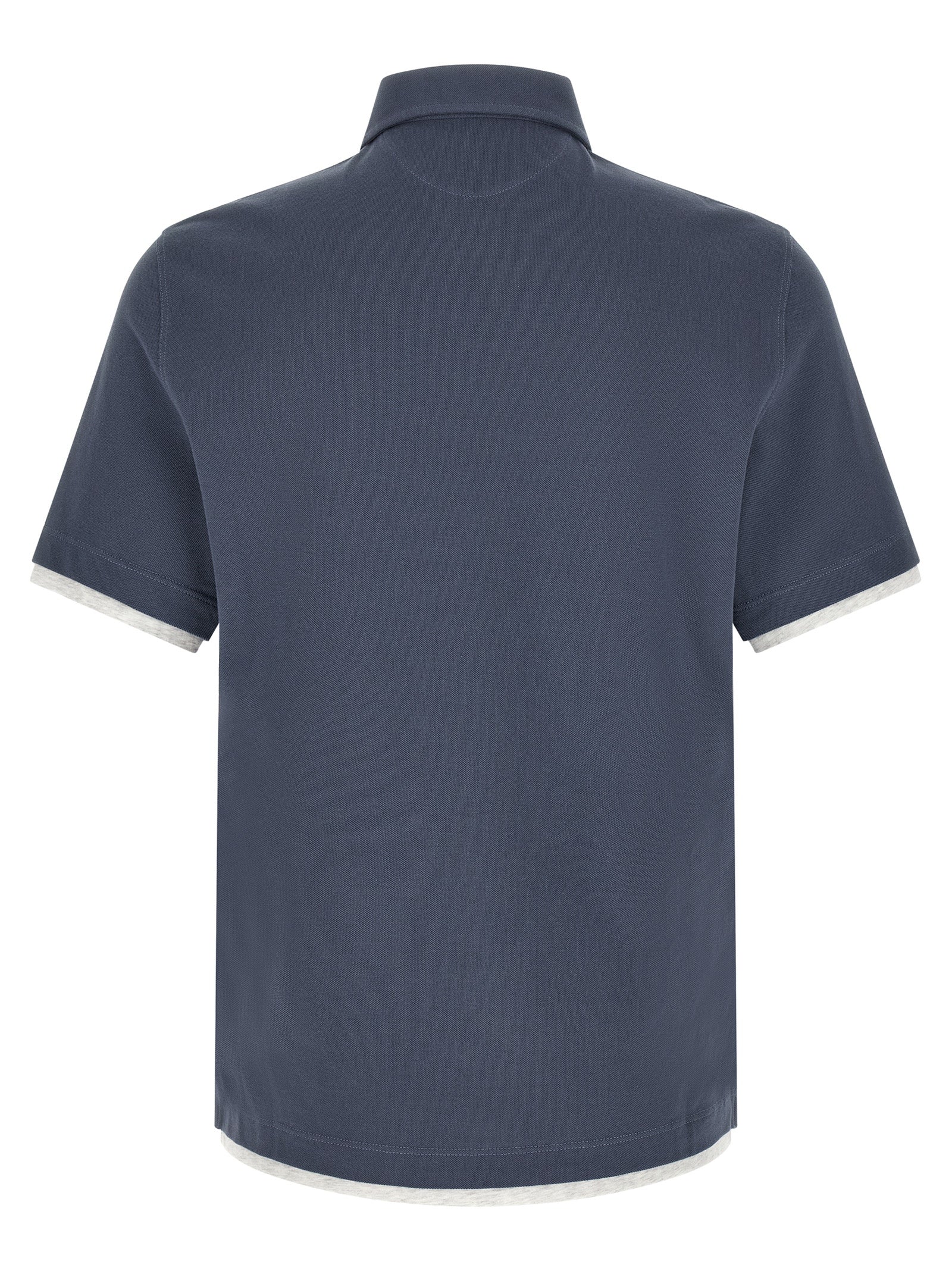 Brunello Cucinelli Double Layer Polo Shirt